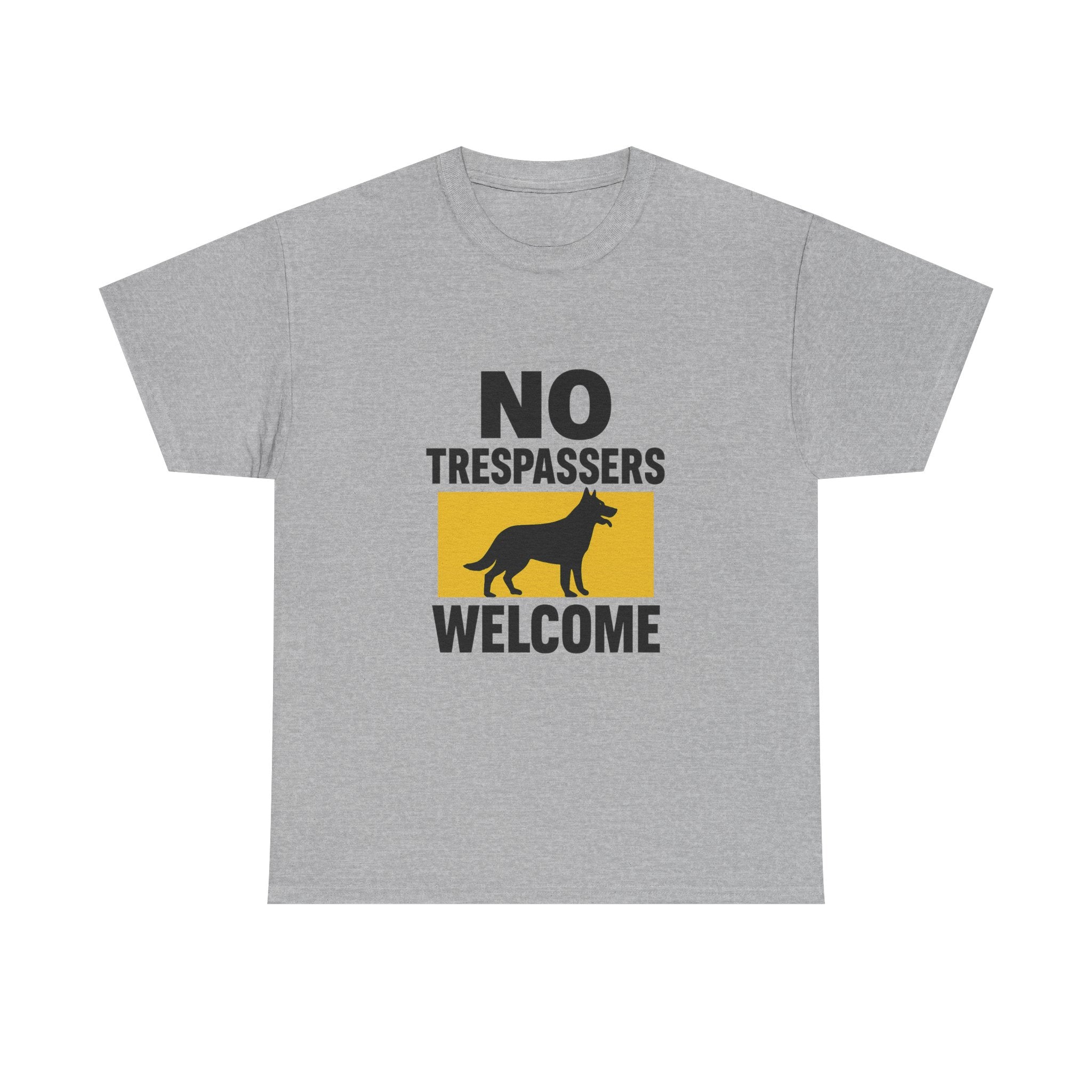 Guard Dog Dad No Trespassers Welcome T-Shirt | Dog Lover Gift | Graphic Tee