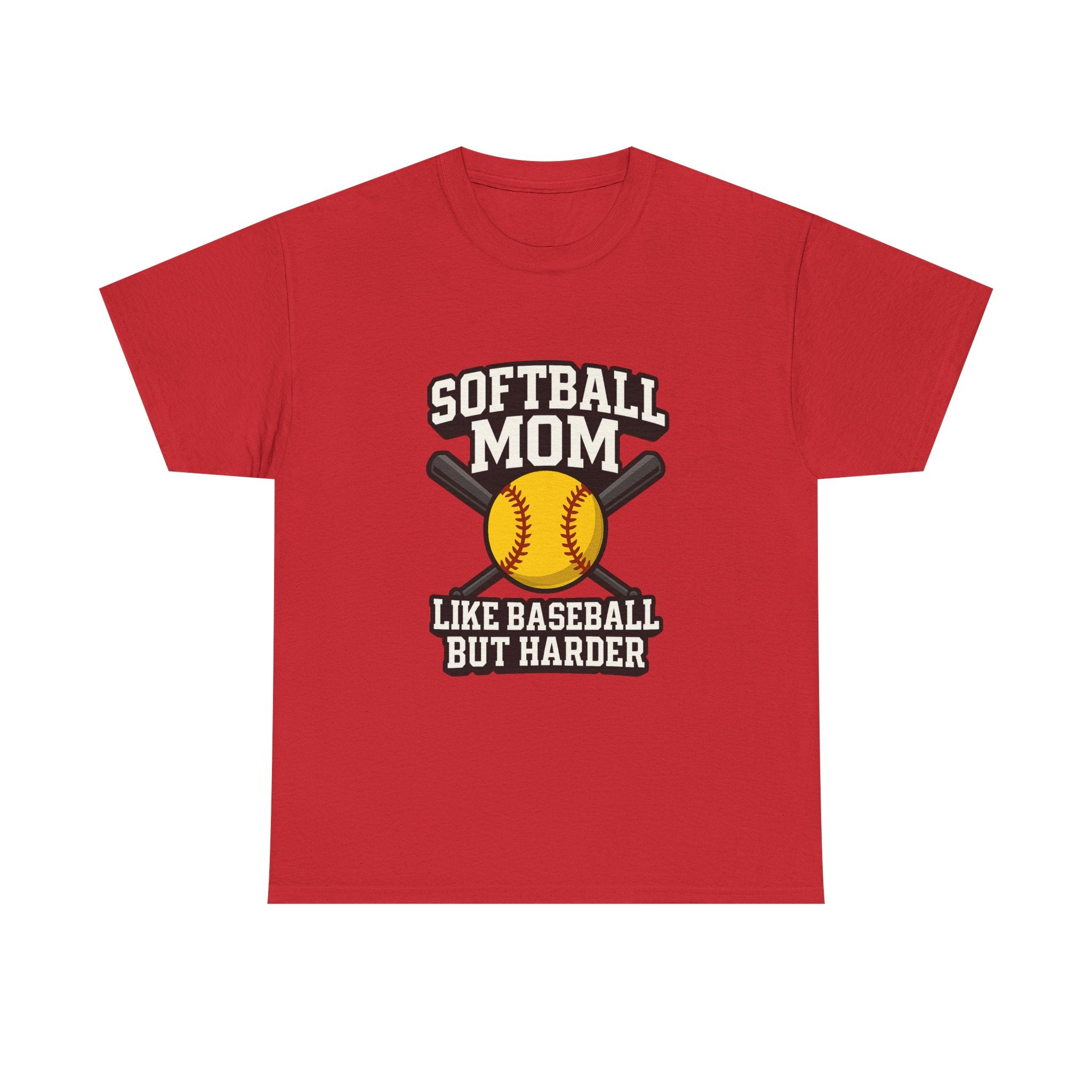 Softball Mom Like Baseball But Harder T-Shirt | Gift for Mom | Graphic Tee