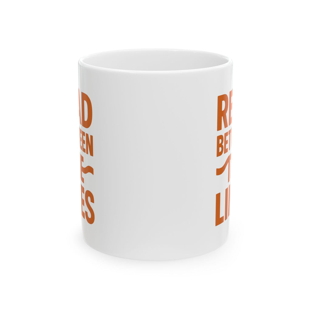 Dyslexic Thinker Read Between The Lines Coffee Mug | Unique Gift | Ceramic Mug