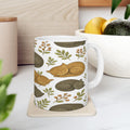 Vintage Sleeping Cats Full Wrap Coffee Mug | Cats Gift | Ceramic Mug