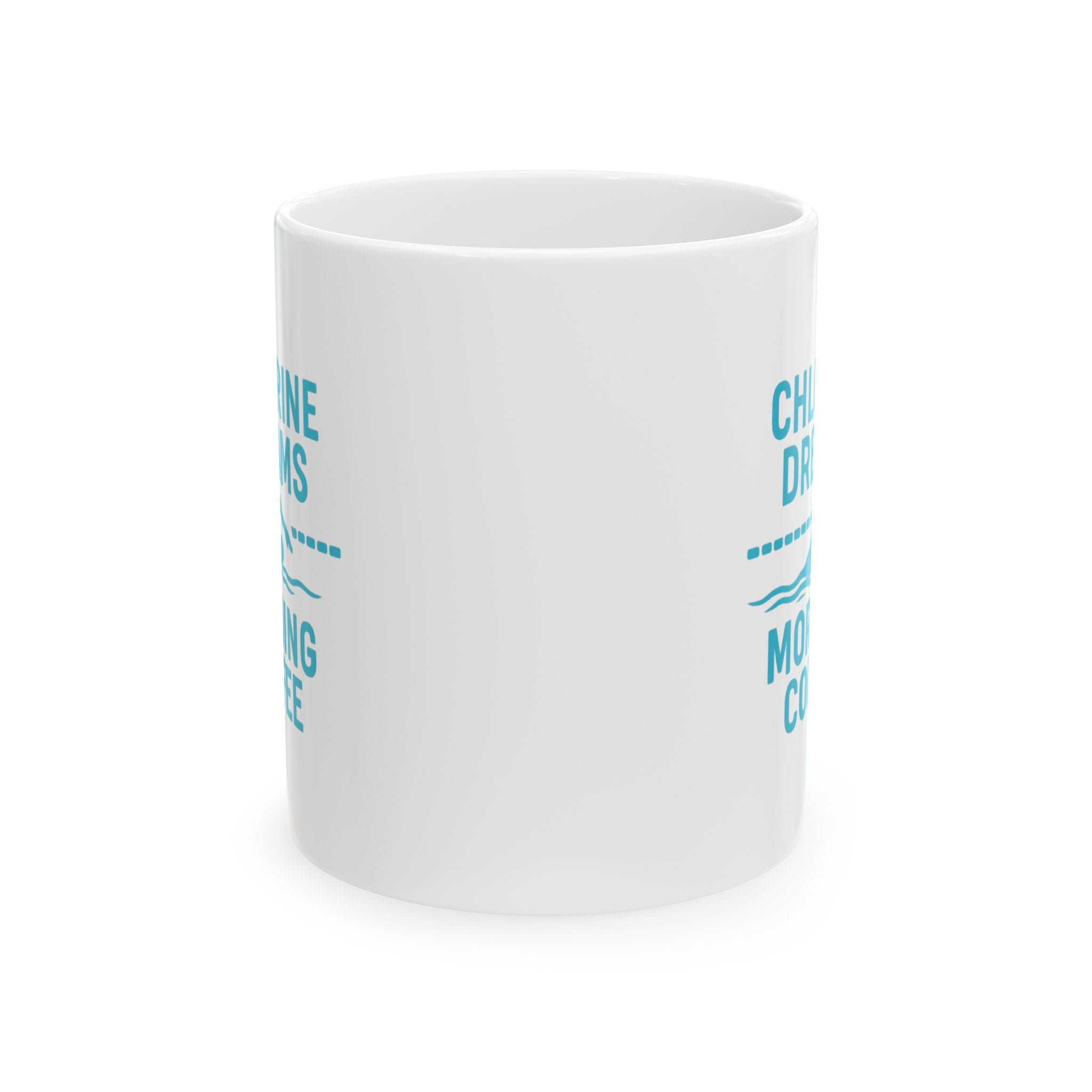 Swim Coach Chlorine Dreams And Morning Coffee Coffee Mug | Coffee Lover Gift | Ceramic Mug