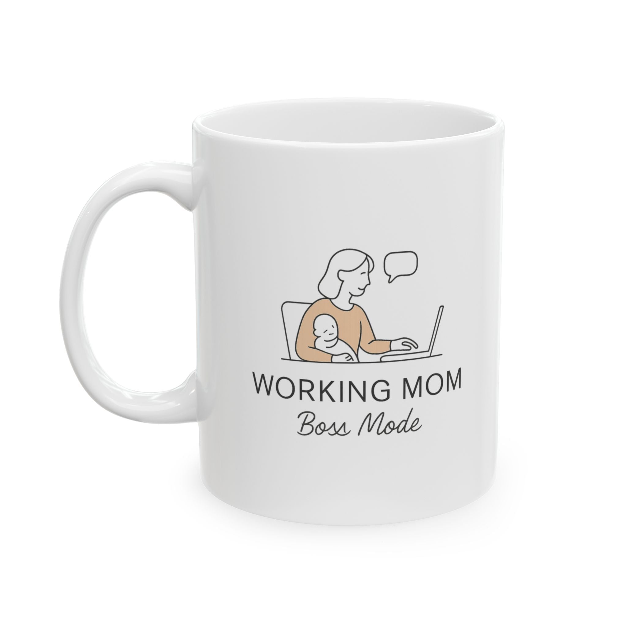 Full Time Mom Full Time Job Send Coffee Coffee Mug | Working Mom Humor | Ceramic Mug