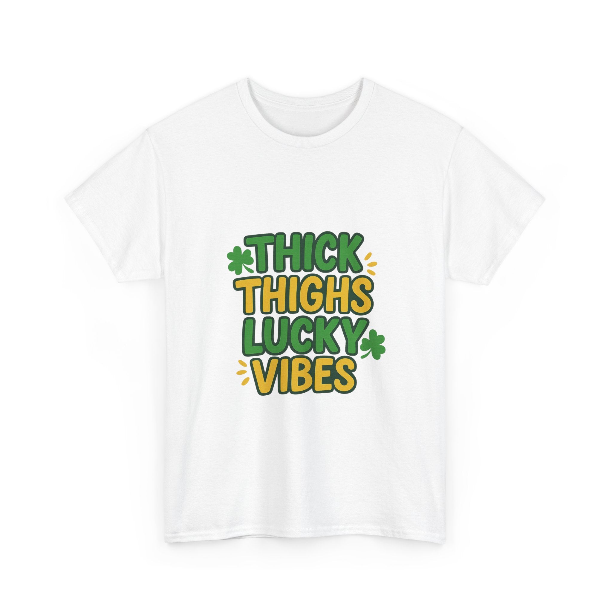 Thick Thighs Lucky Vibes St Patricks T-Shirt | Unique Gift | Graphic Tee
