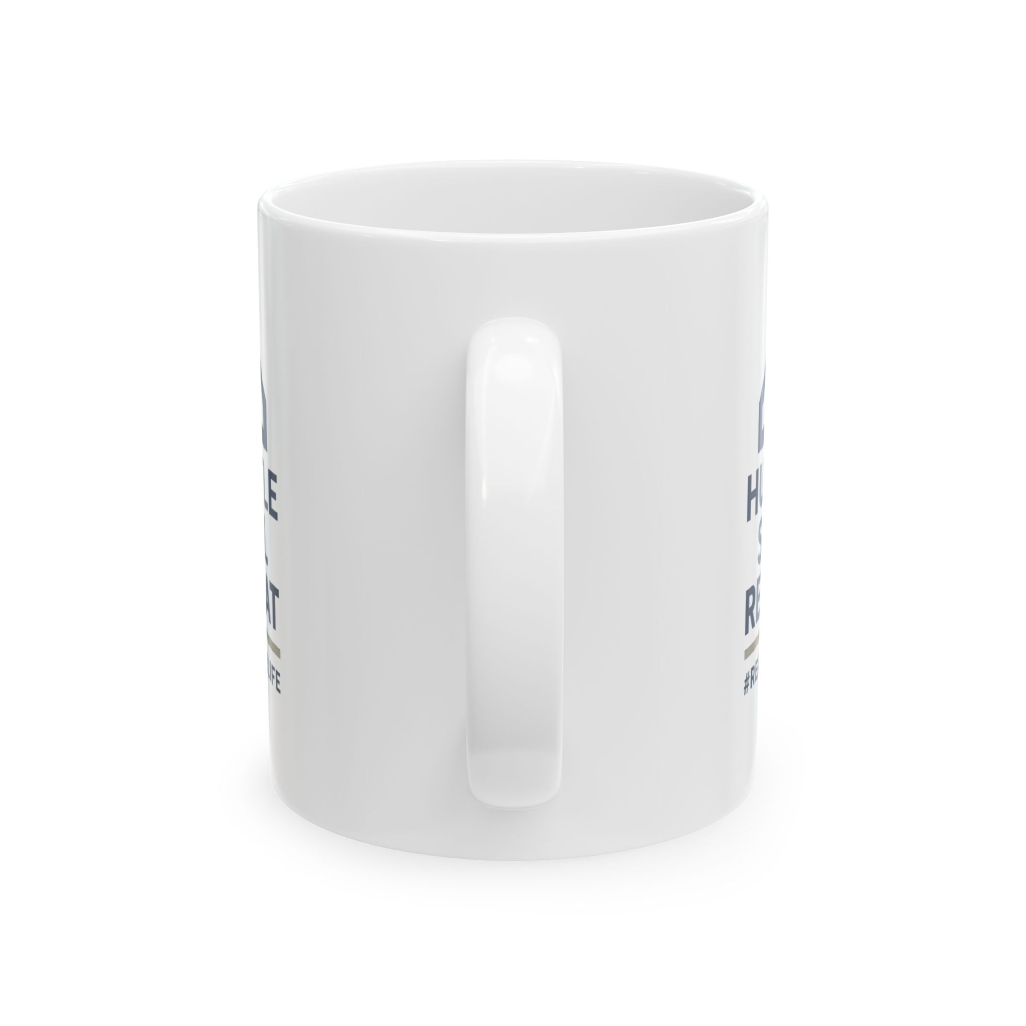 Real Estate Agent Hustle Sell Repeat Ceramic Mug