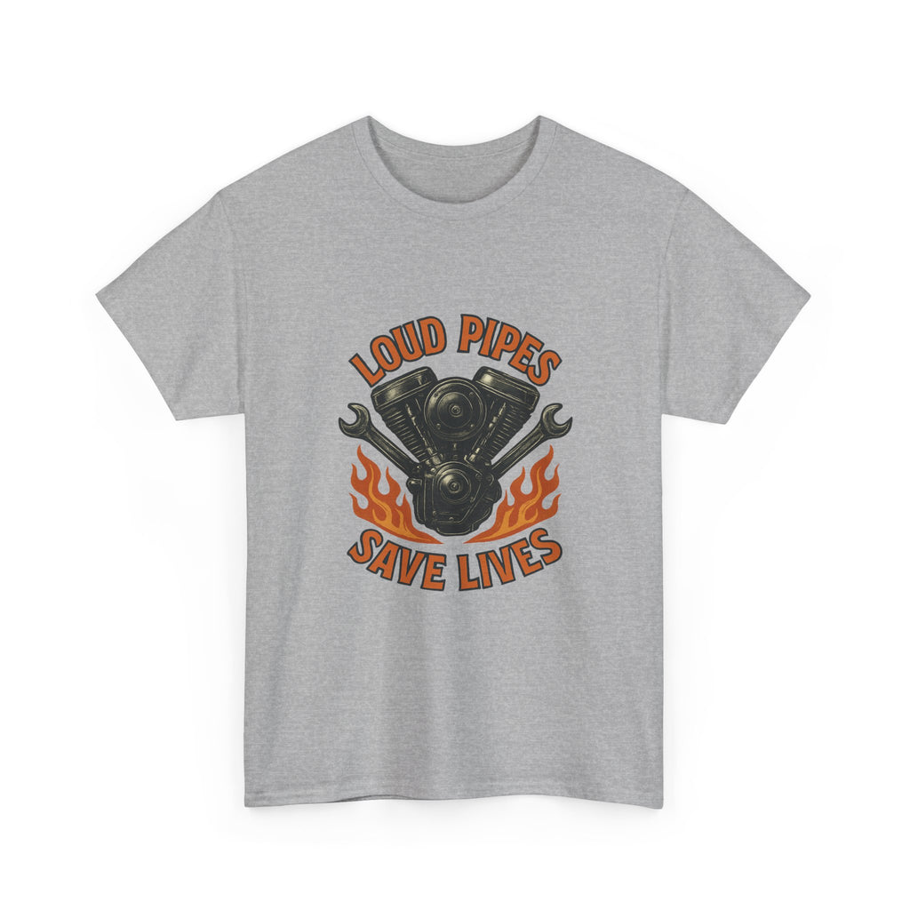 Motorcycle Mechanic Loud Pipes Save Lives T-Shirt