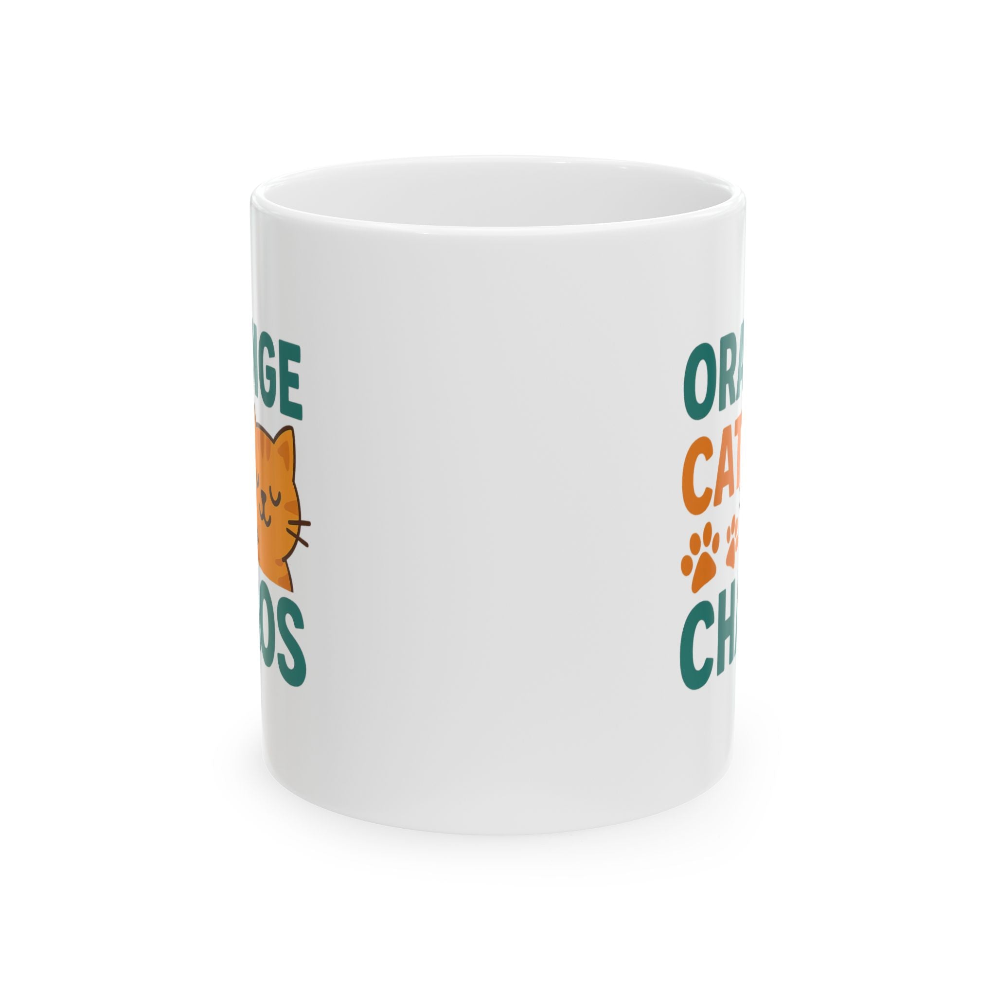 Orange Cats Choose Chaos Coffee Mug | Funny Cat Gift | Ceramic Mug