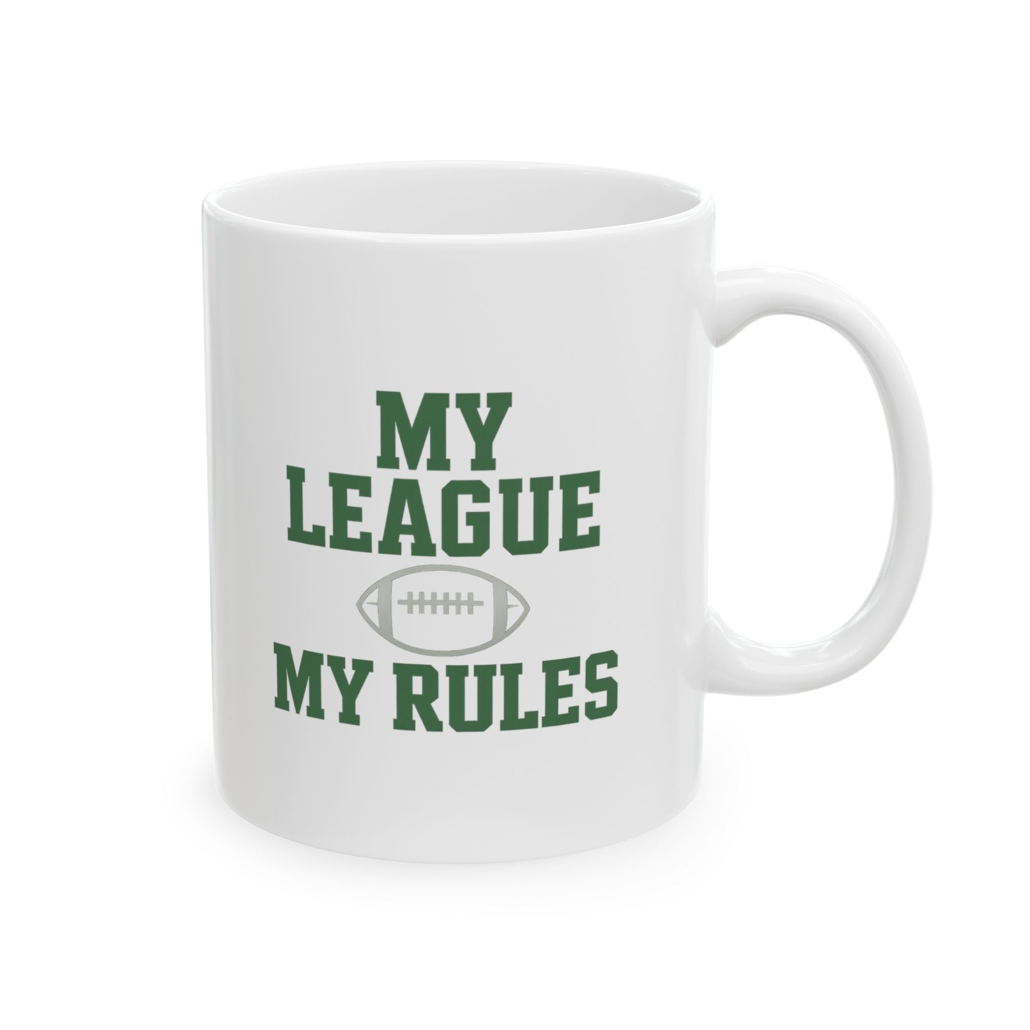 Fantasy Football Commissioner My League My Rules Coffee Mug | Unique Gift | Ceramic Mug