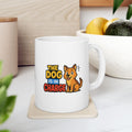 The Dog Is In Charge Here Coffee Mug | Funny Dog Lover | Ceramic Mug