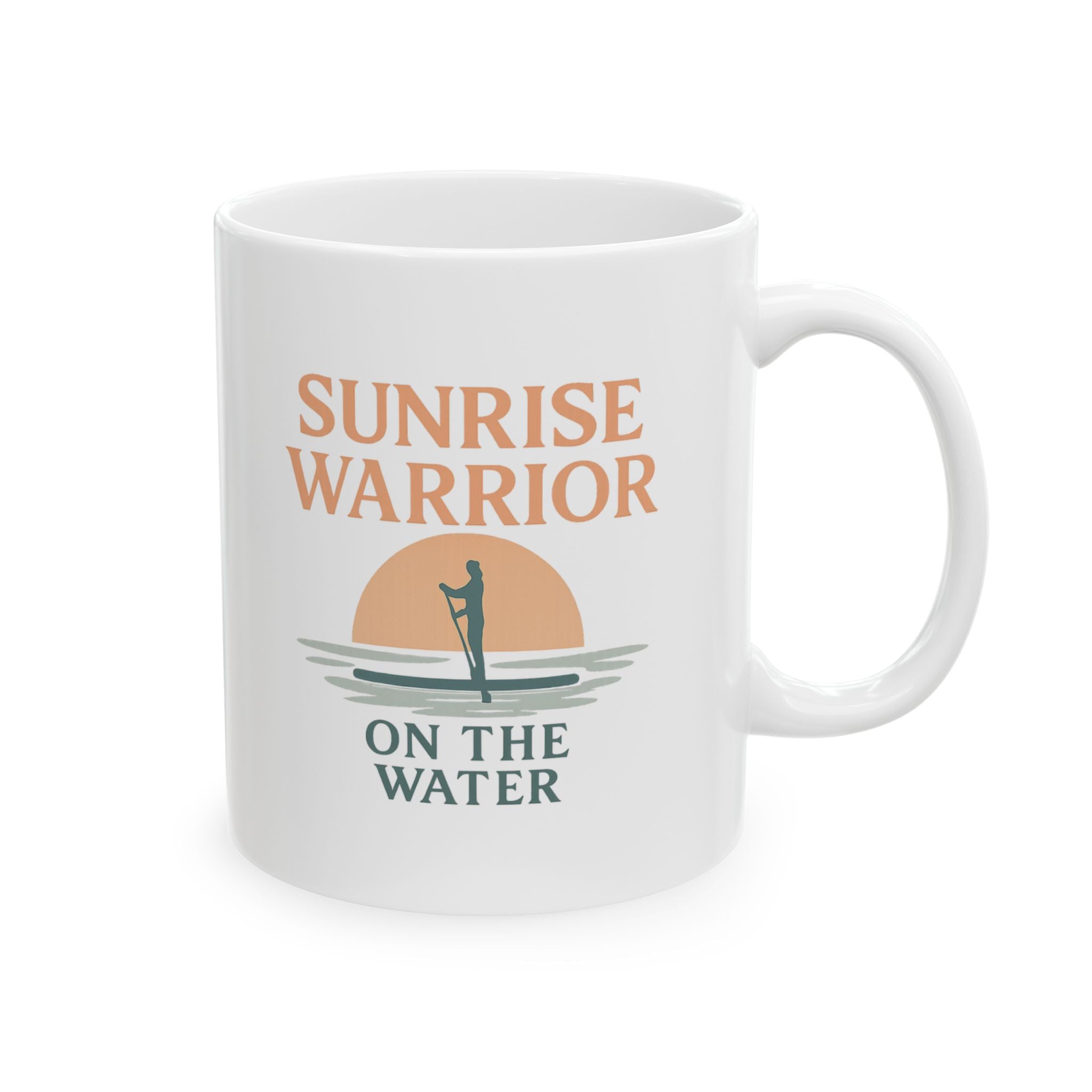 Paddleboard Sunrise Warrior Morning On Water Coffee Mug | Unique Gift | Ceramic Mug