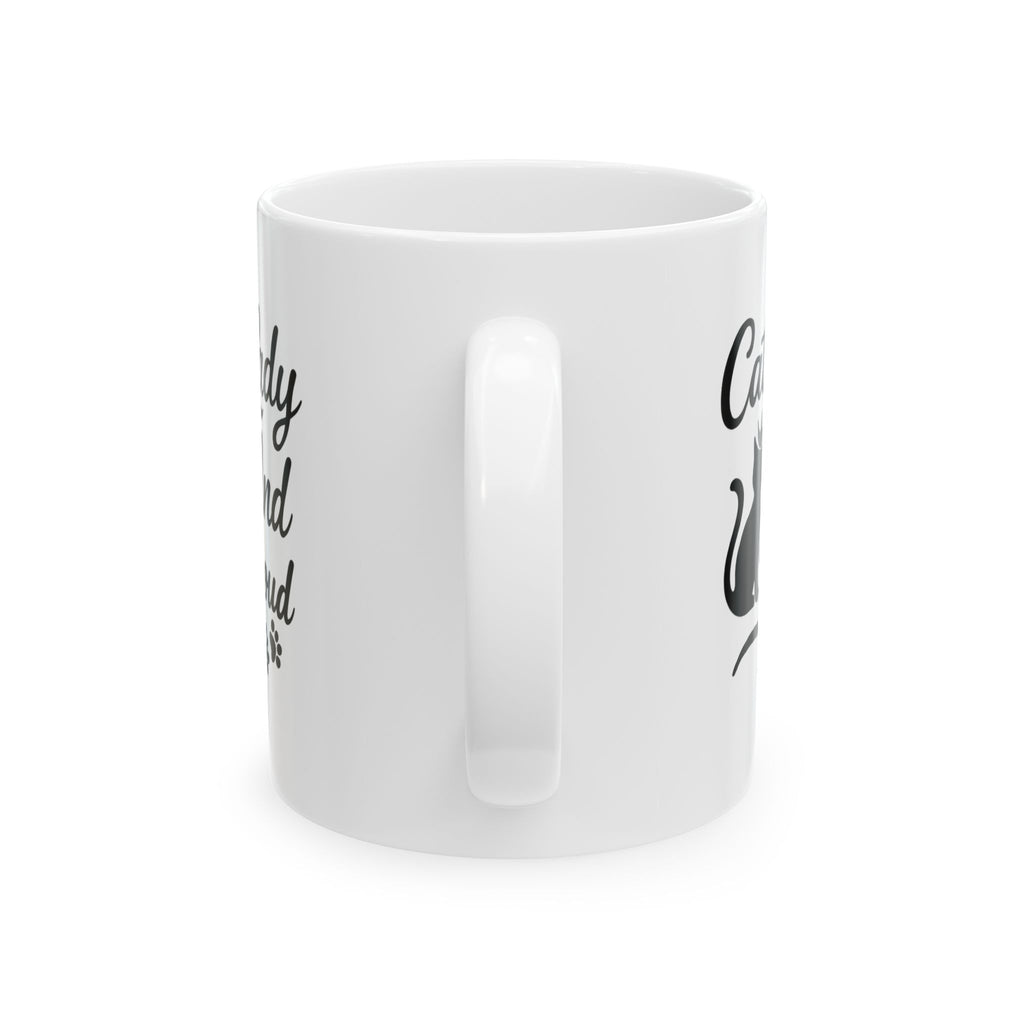 Cat Lady And Proud Coffee Mug | Cat Lover Gift | Ceramic Mug