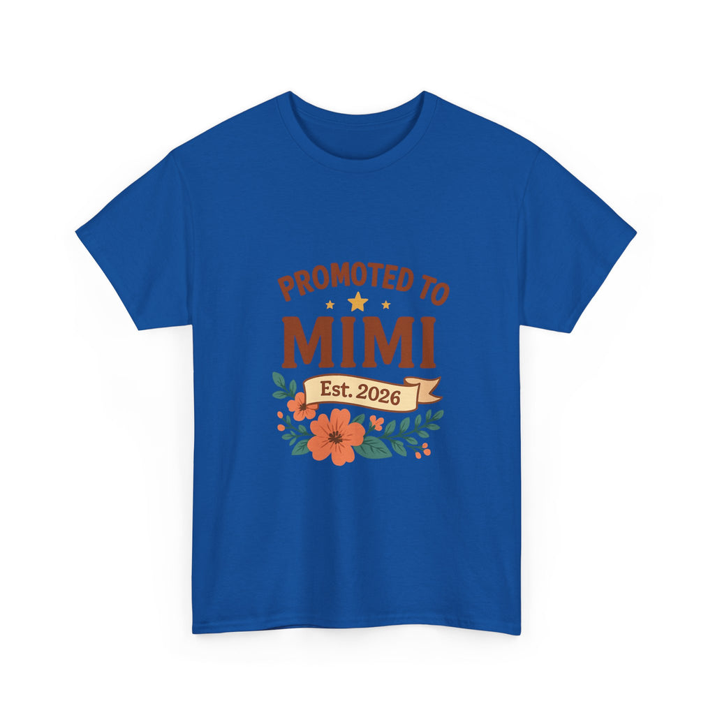 Promoted To Mimi Est 2026 Grandmother T-Shirt | Unique Gift | Graphic Tee