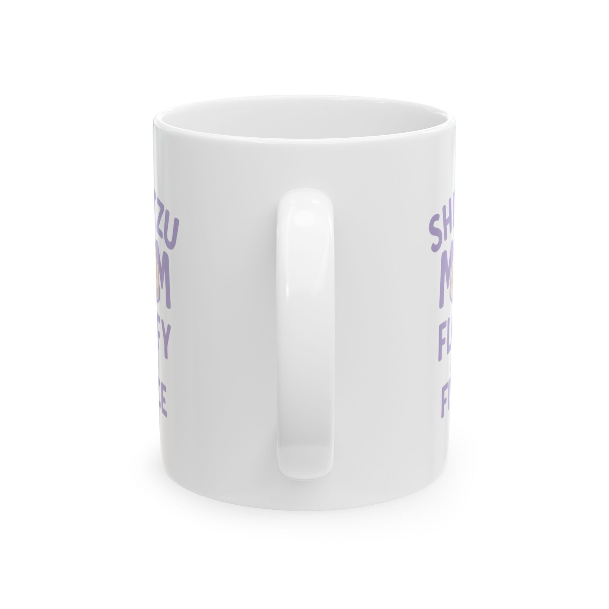 Shih Tzu Mom Fluffy And Fierce Coffee Mug | Gift for Mom | Ceramic Mug
