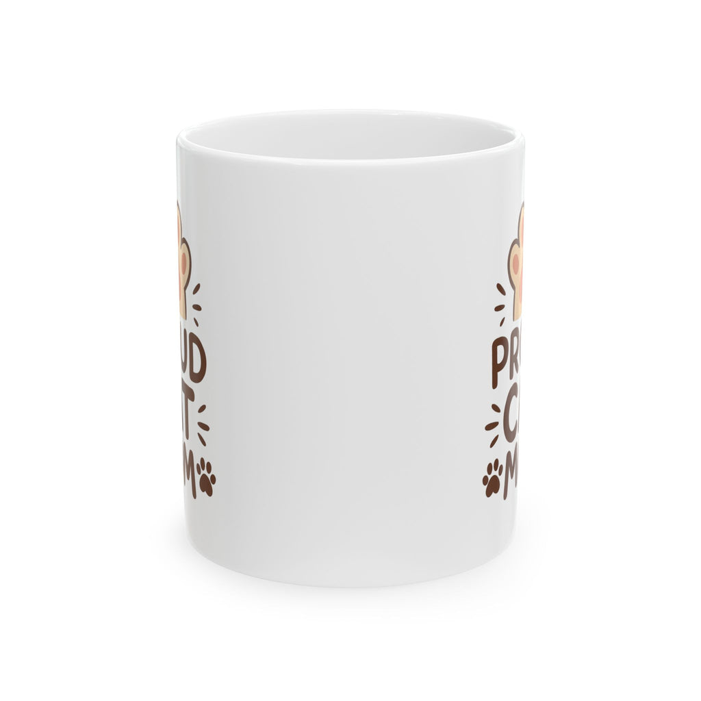Proud Cat Mom Coffee Mug | Cat Lover Gift | Ceramic Mug