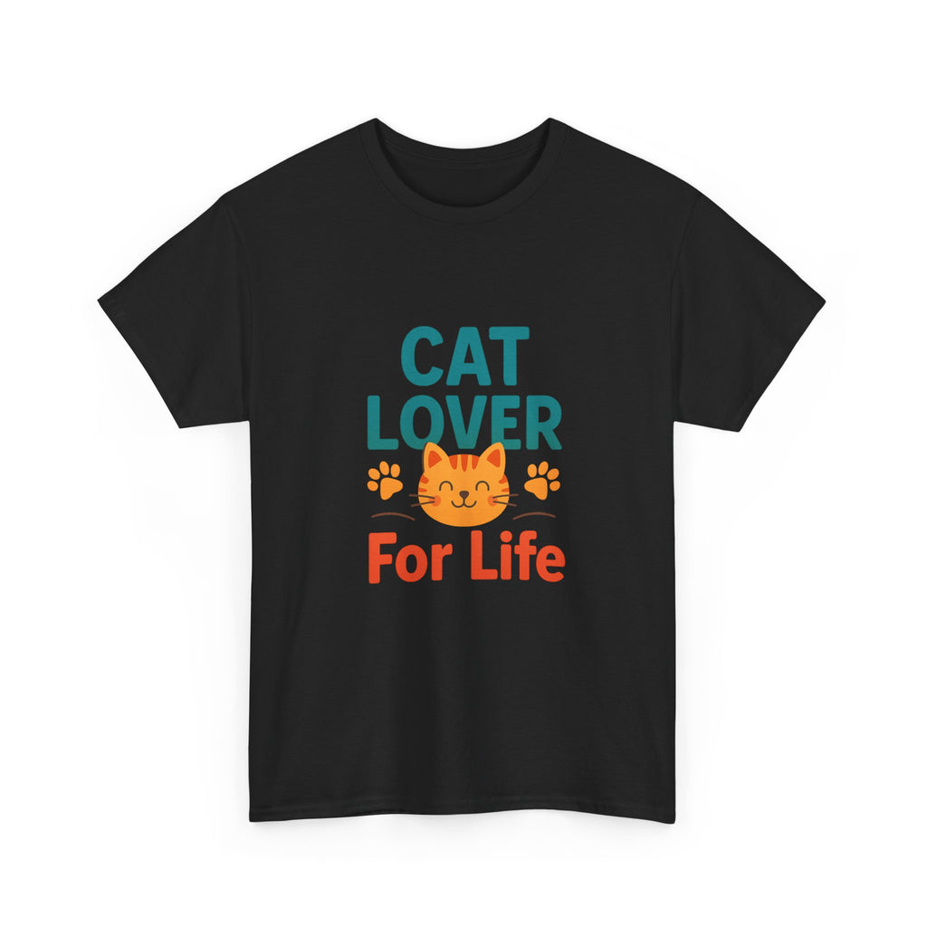 Cat Lover Powered By Caffeine And Purrs T-Shirt | Gift For Her | Graphic Tee