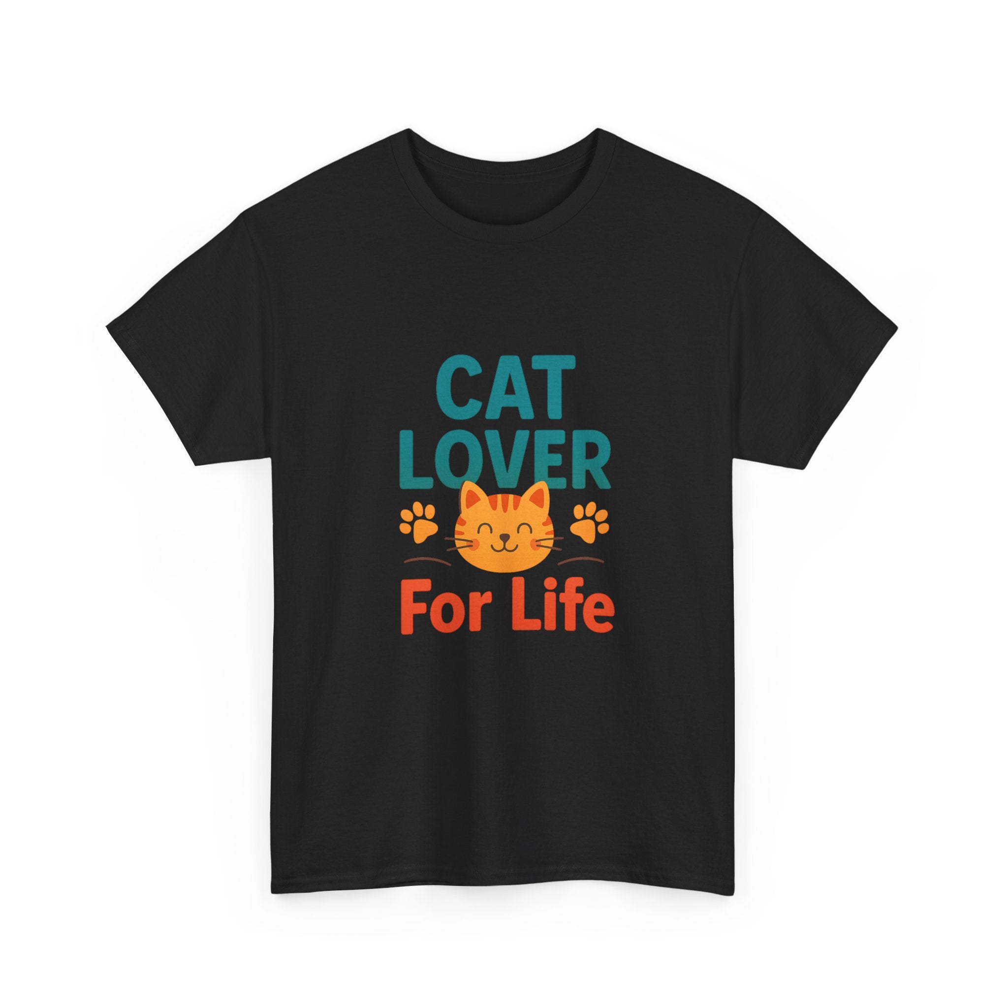 Cat Lover Powered By Caffeine And Purrs T-Shirt | Gift For Her | Graphic Tee