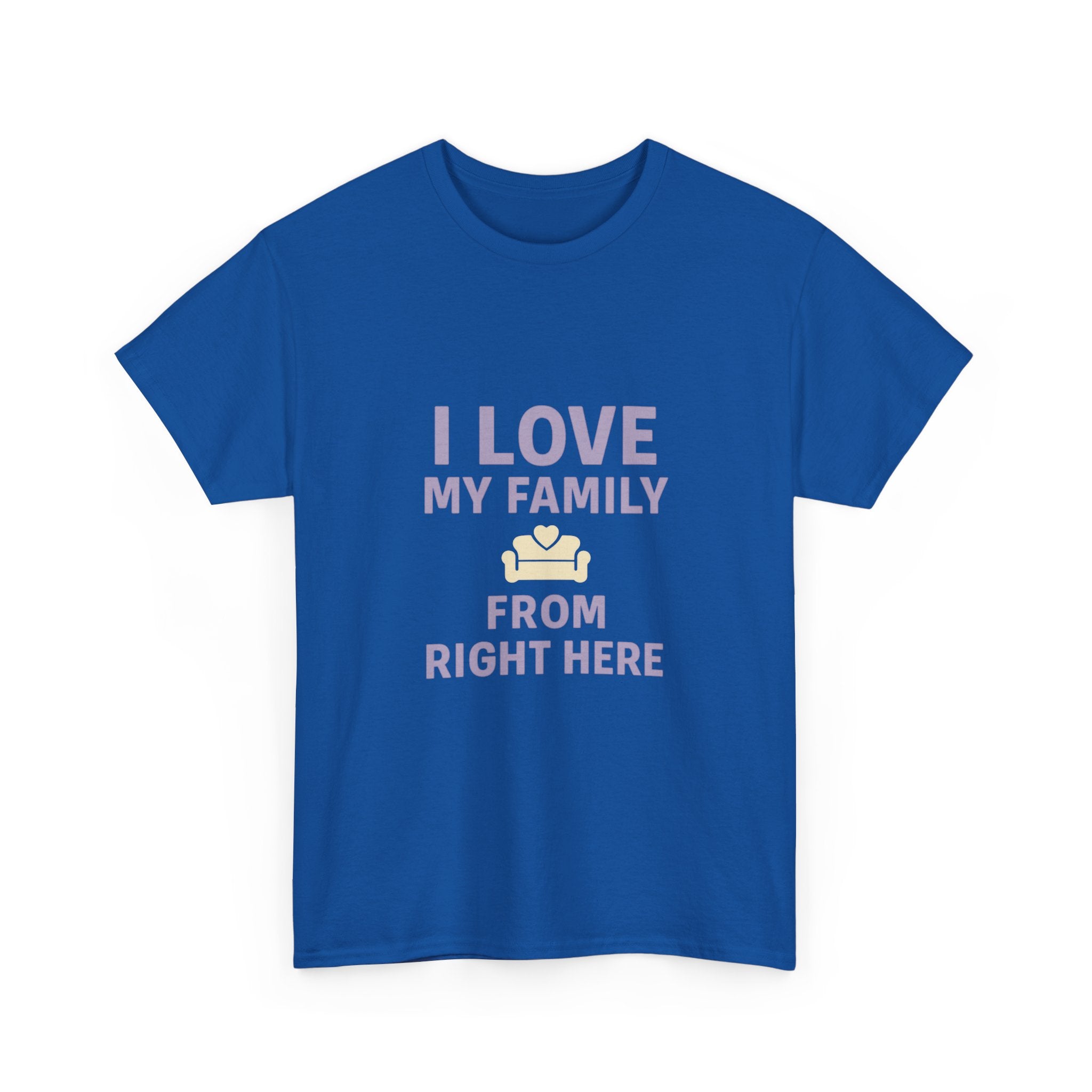 Introverted Mom I Love My Family From Right Here T-Shirt | Gift for Mom | Graphic Tee
