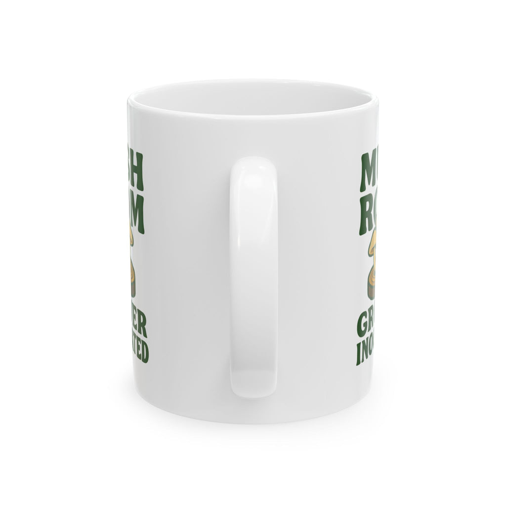 Mushroom Log Cultivator Inoculated And Thriving Coffee Mug | Unique Gift | Ceramic Mug