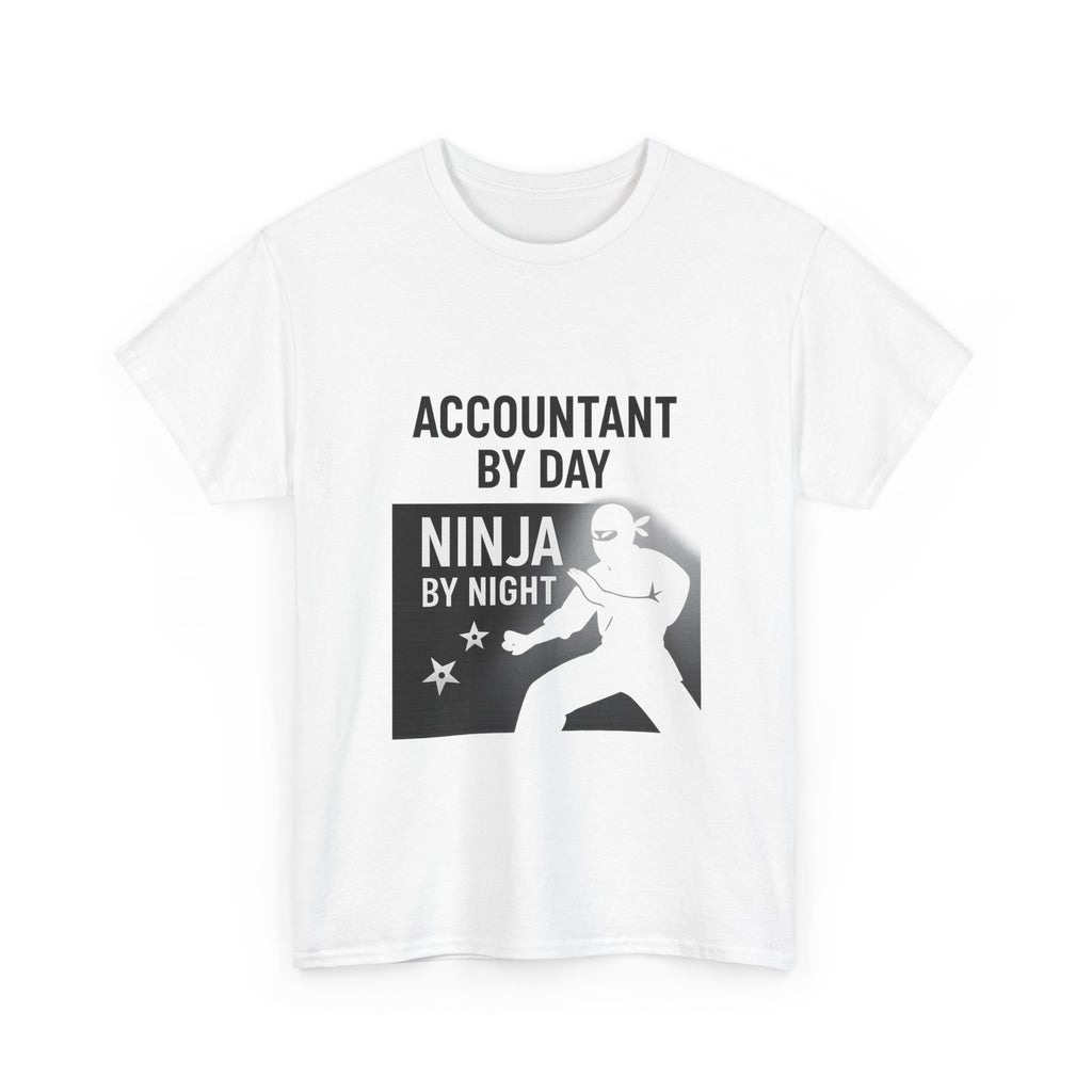 Accountant By Day Ninja By Night Profession T-Shirt | Accountant Gift | Graphic Tee