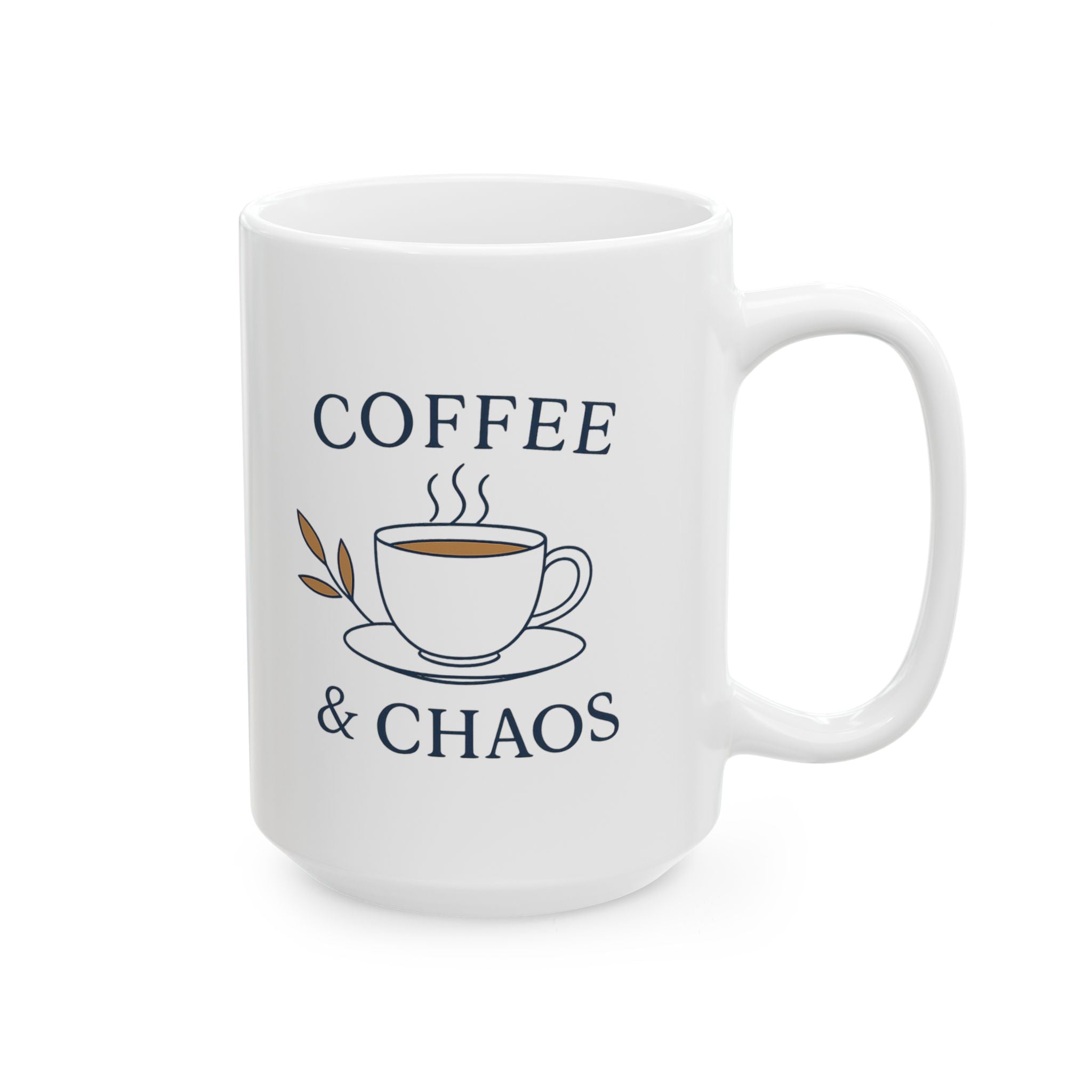 Coffee And Chaos That Is The Plan Coffee Mug | Funny Chaos Gift | Ceramic Mug