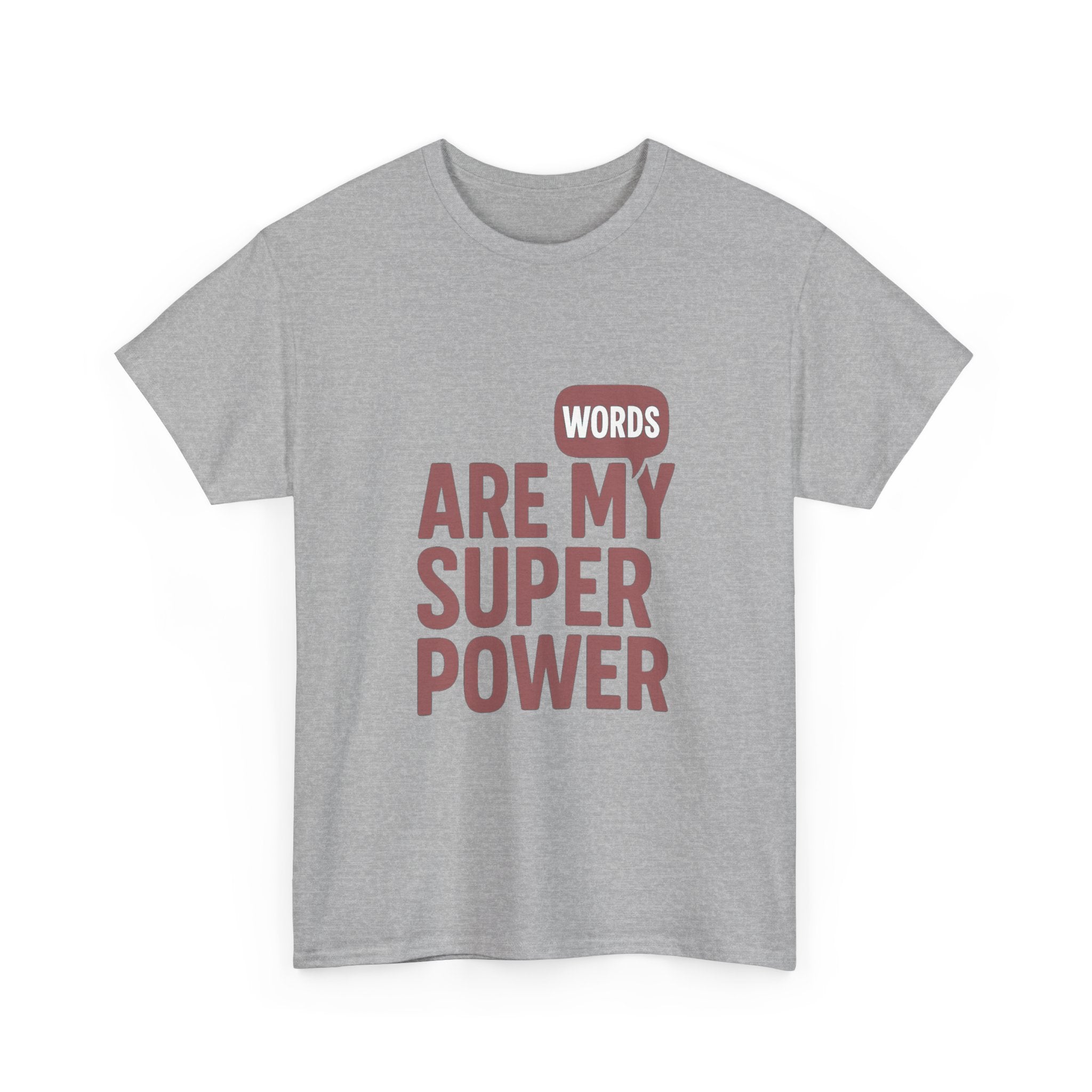 Speech Therapist Words Are My Superpower T-Shirt | Unique Gift | Graphic Tee