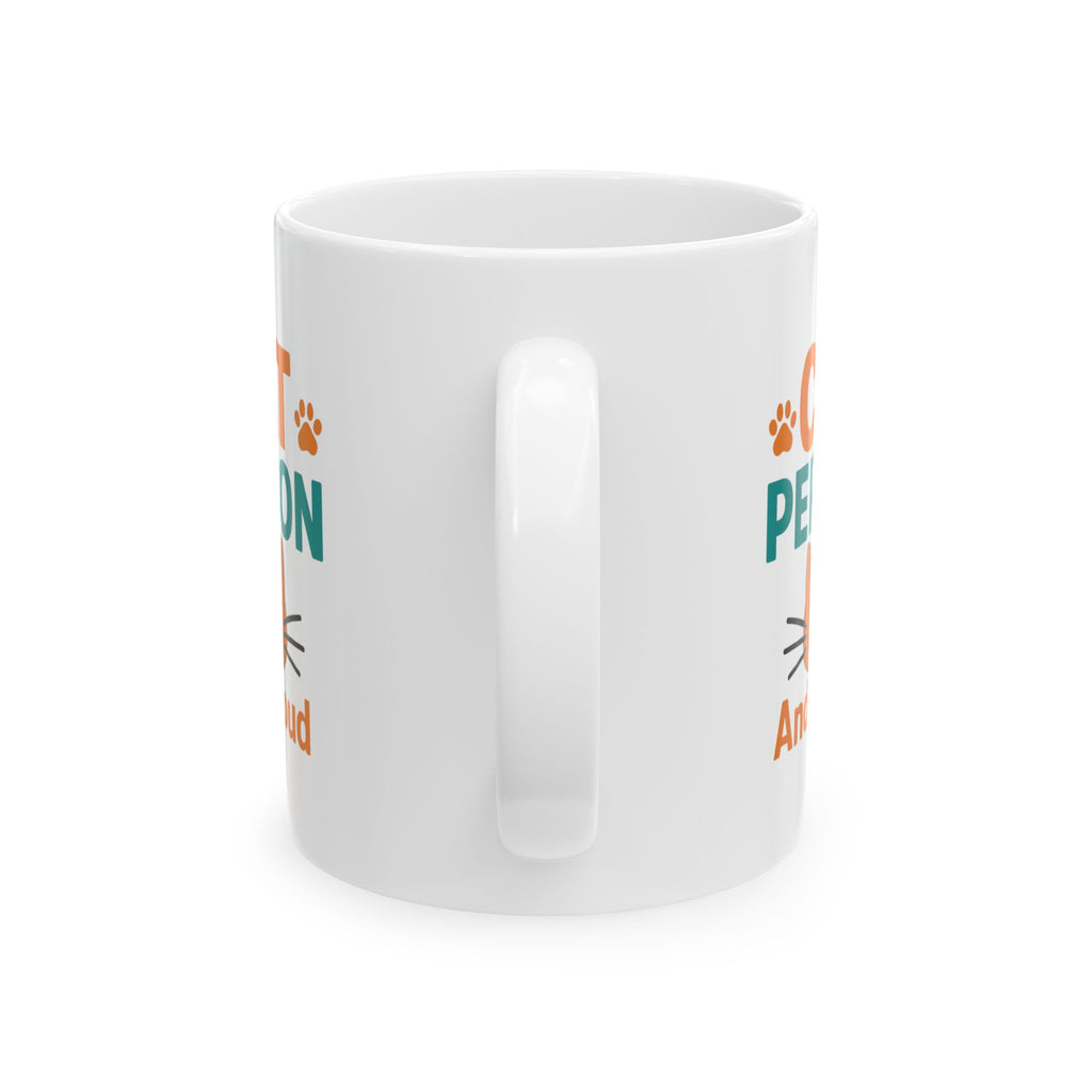 Certified Cat Person No Apologies Coffee Mug | Cat Lover Gift | Ceramic Mug