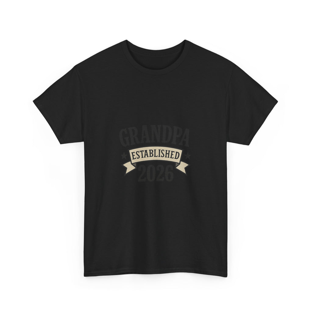 Grandpa Established 2026 New Grandpa T-Shirt | Gift for Grandpa | Graphic Tee