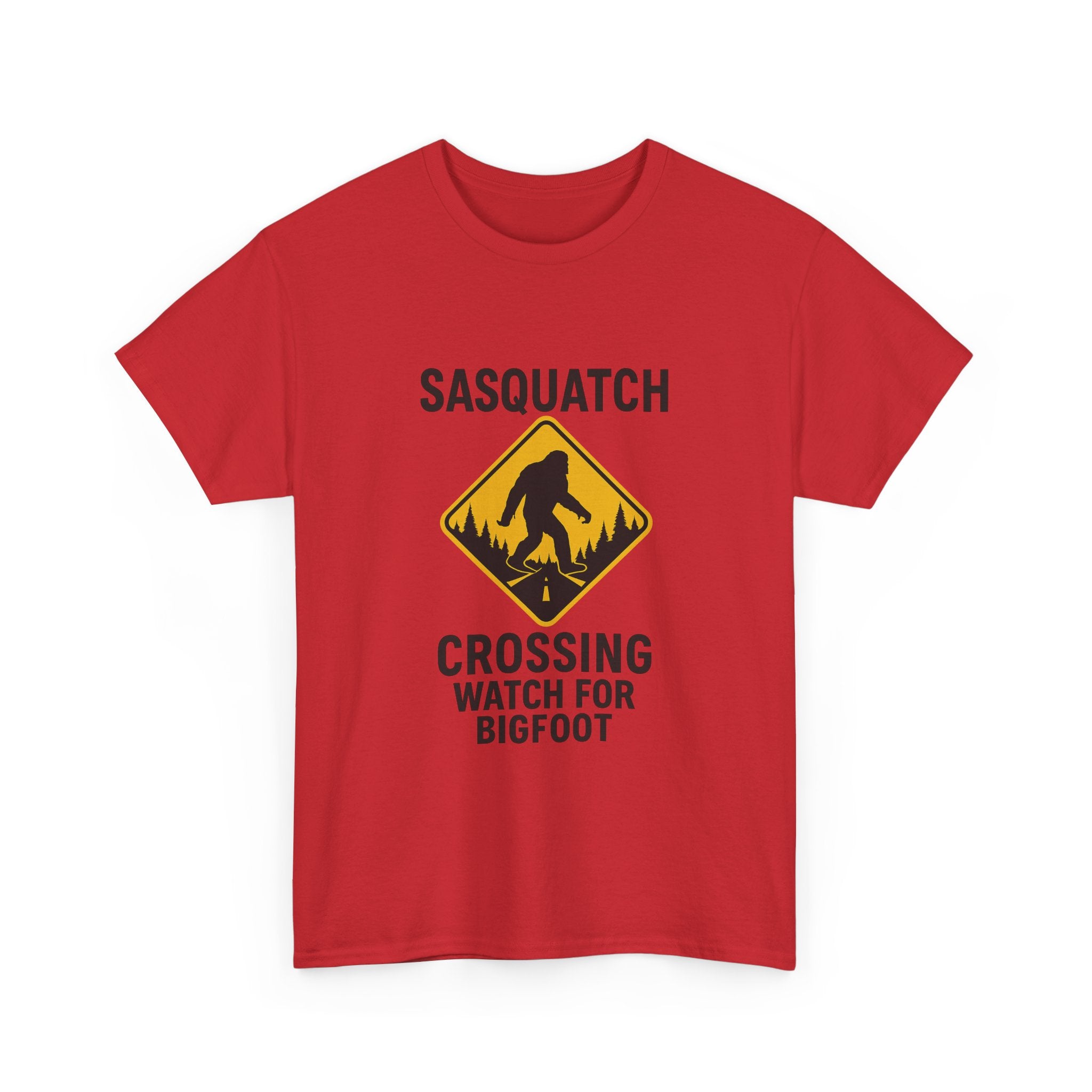 Sasquatch Crossing Watch For Bigfoot T-Shirt | Unique Gift | Graphic Tee