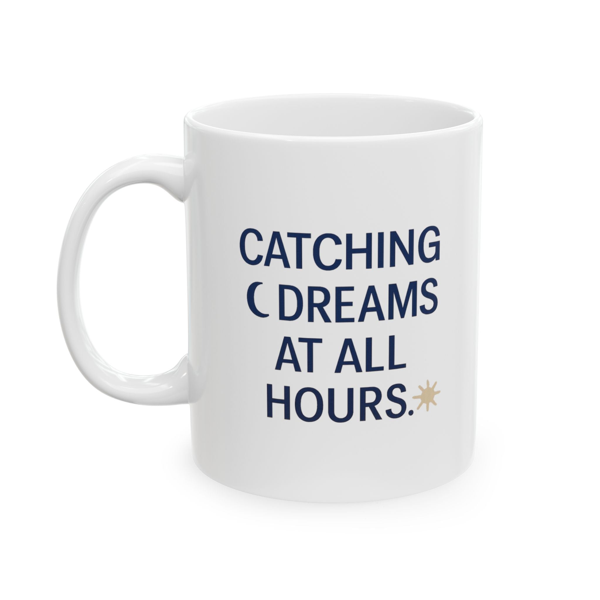 Nurse Midwife Catching Dreams At All Hours Coffee Mug | Cat Lover Gift | Ceramic Mug
