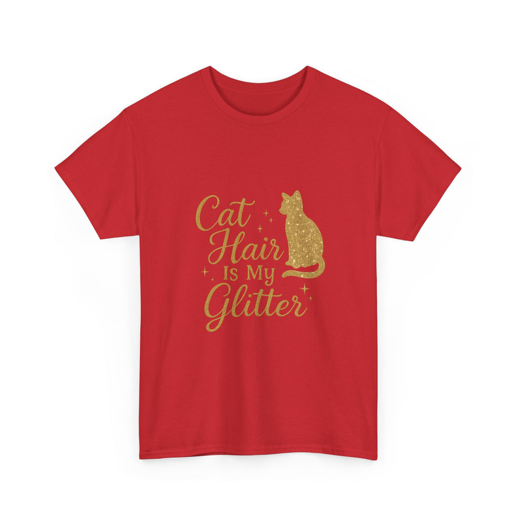 Cat Hair Is My Glitter Cat Mom T-Shirt | Cat Lover Gift | Graphic Tee