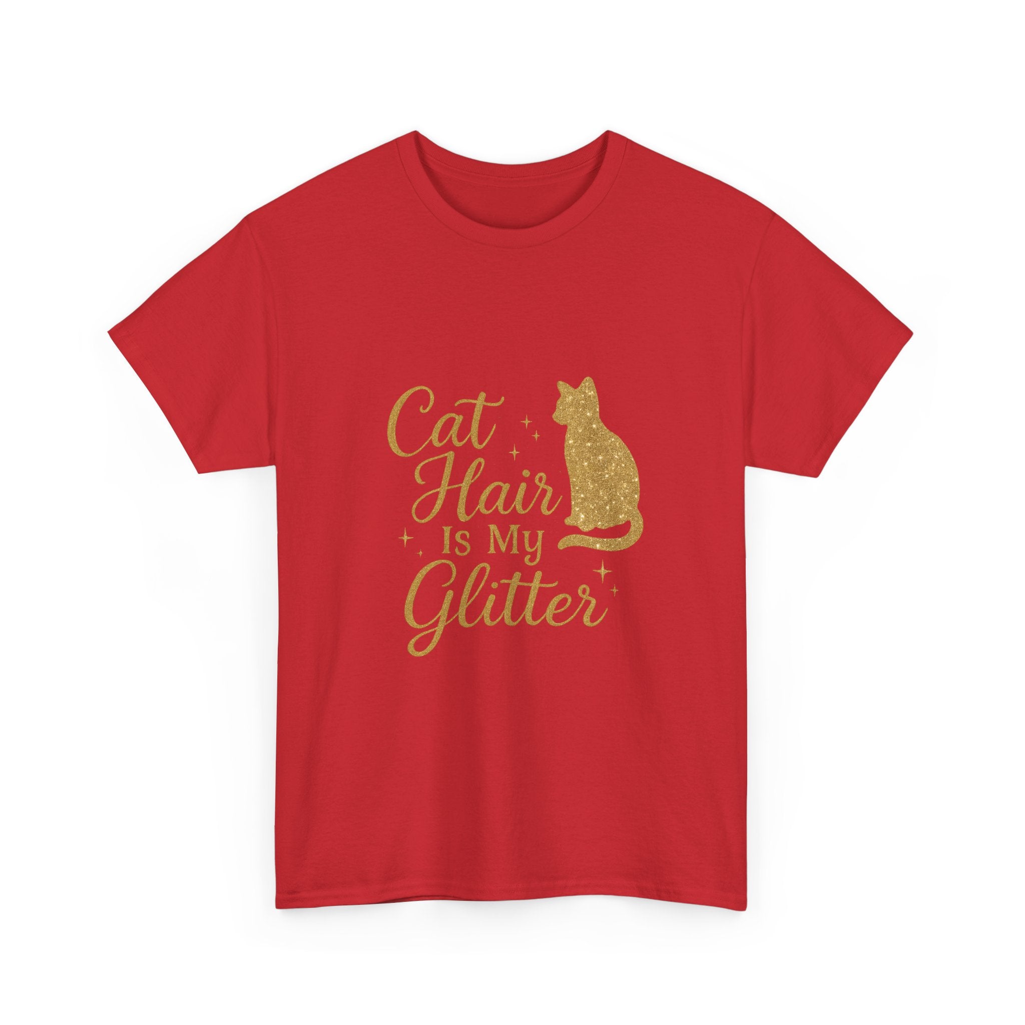 Cat Hair Is My Glitter Cat Mom T-Shirt | Cat Lover Gift | Graphic Tee