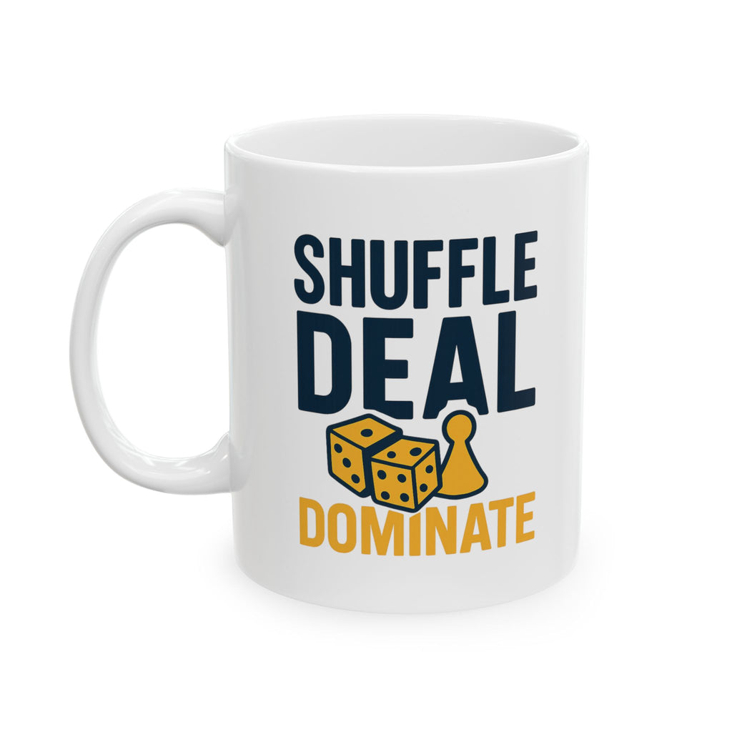 Board Game Night Host Shuffle Deal Dominate Coffee Mug | Unique Gift | Ceramic Mug