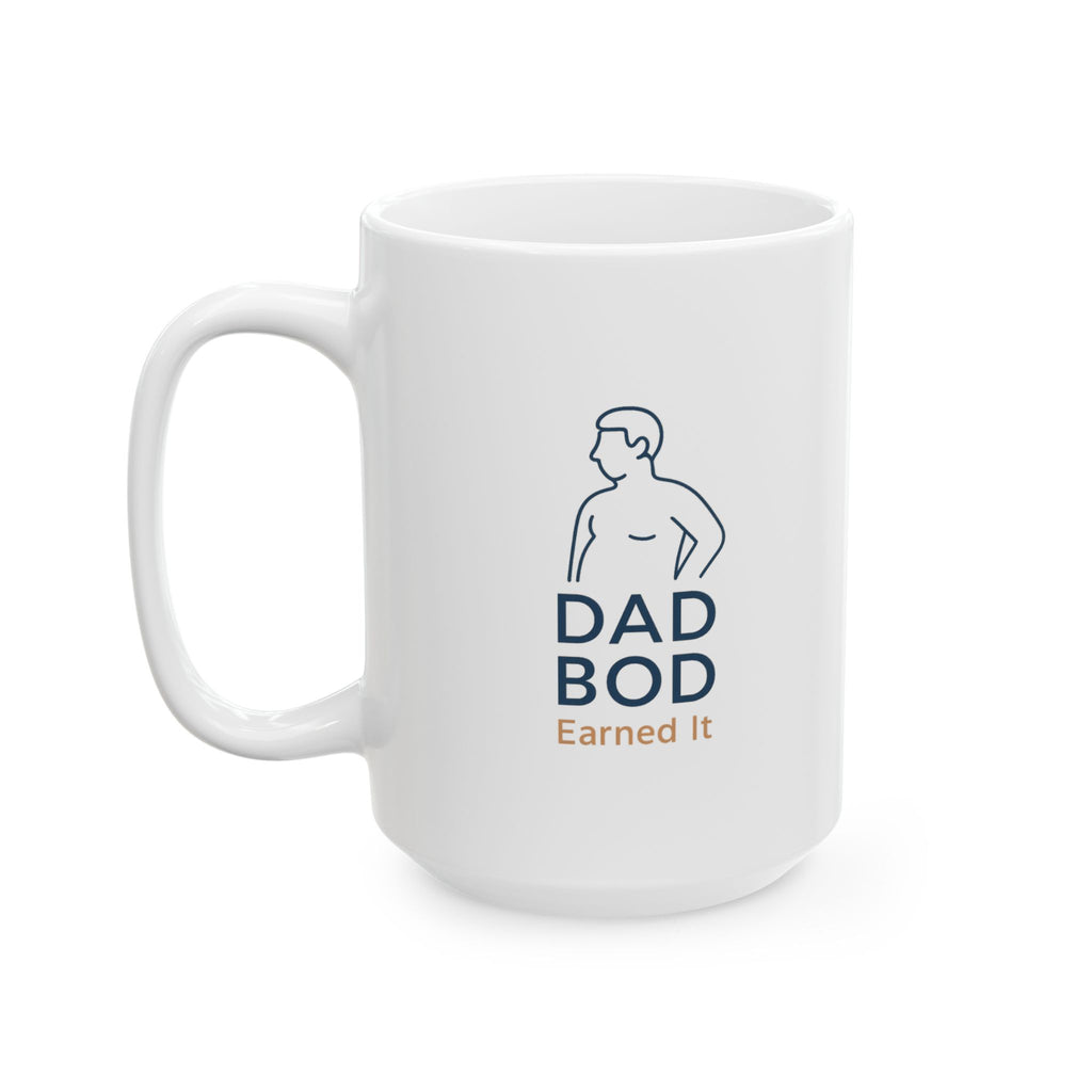 Dad Bod Champion Level Coffee Mug | Funny Father Humor | Ceramic Mug