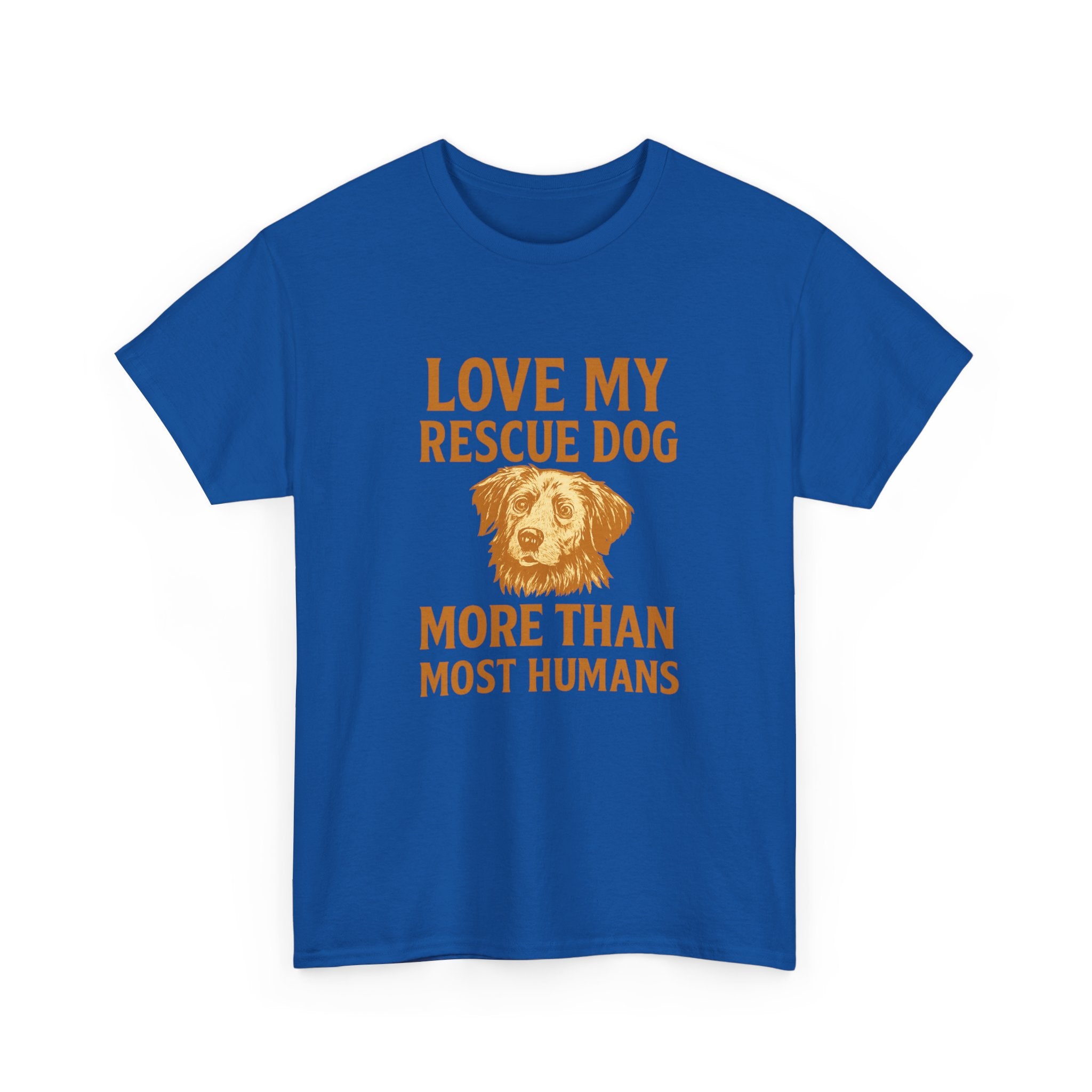 I Love My Rescue Dog More Than Most Humans T-Shirt | Dog Lover Gift | Graphic Tee