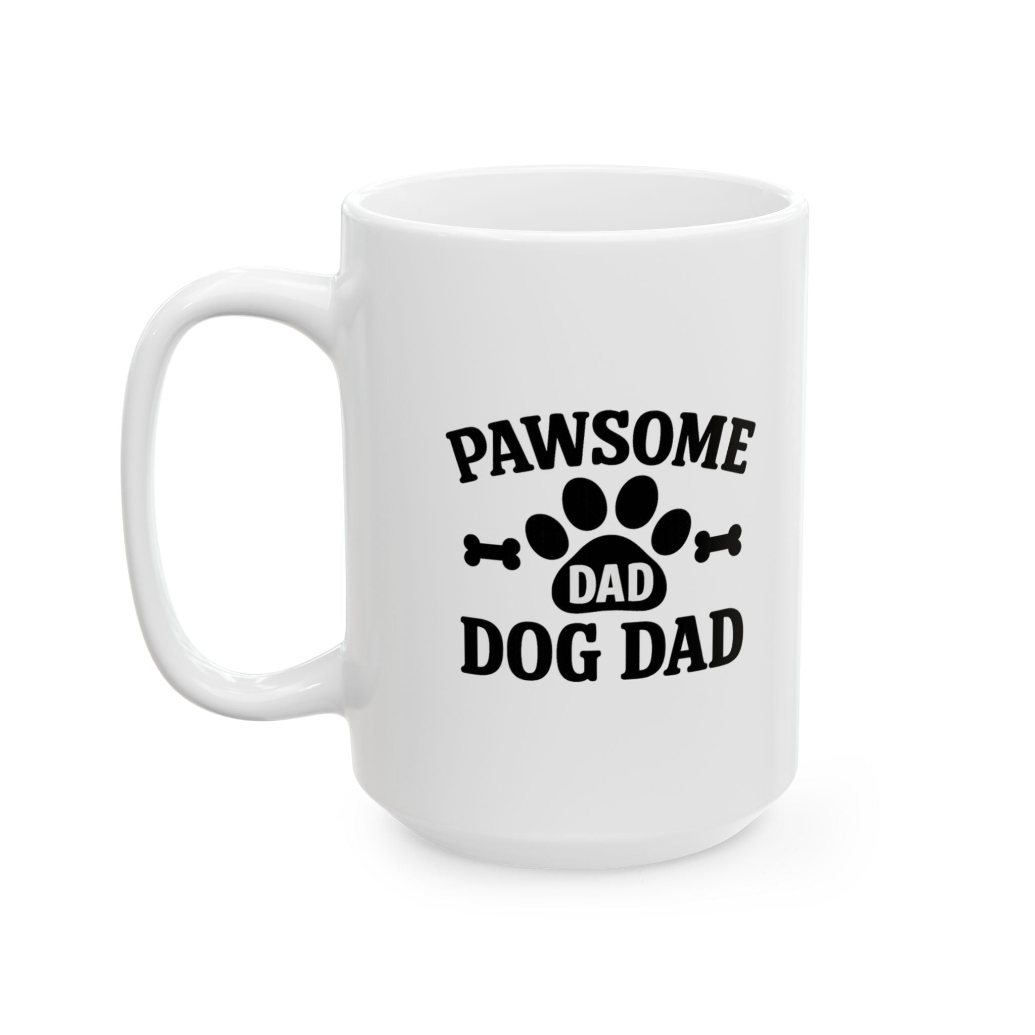 Dog Dad Pawsome Morning Coffee Mug | Dog Lover Gift | Ceramic Mug