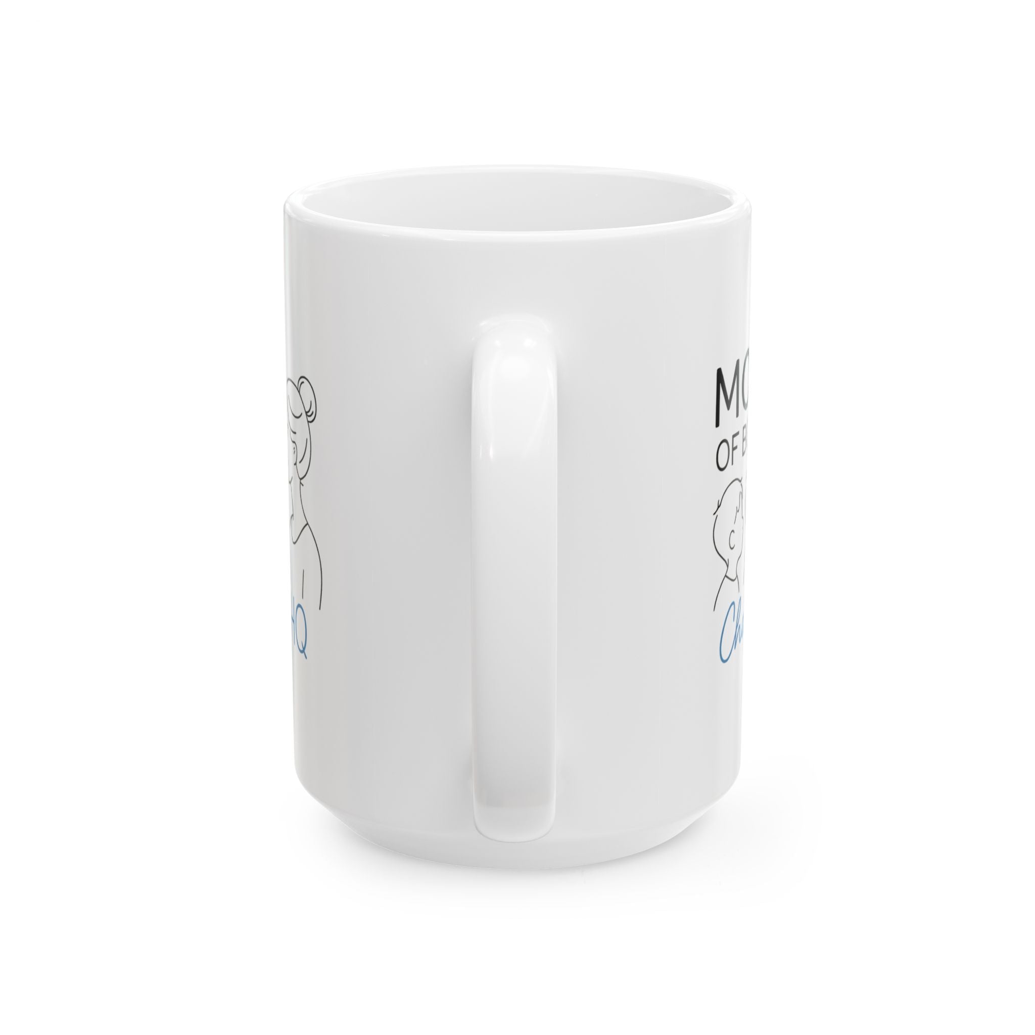 Mom Of Boys Running On Coffee And Chaos Coffee Mug | Boy Mom Humor | Ceramic Mug