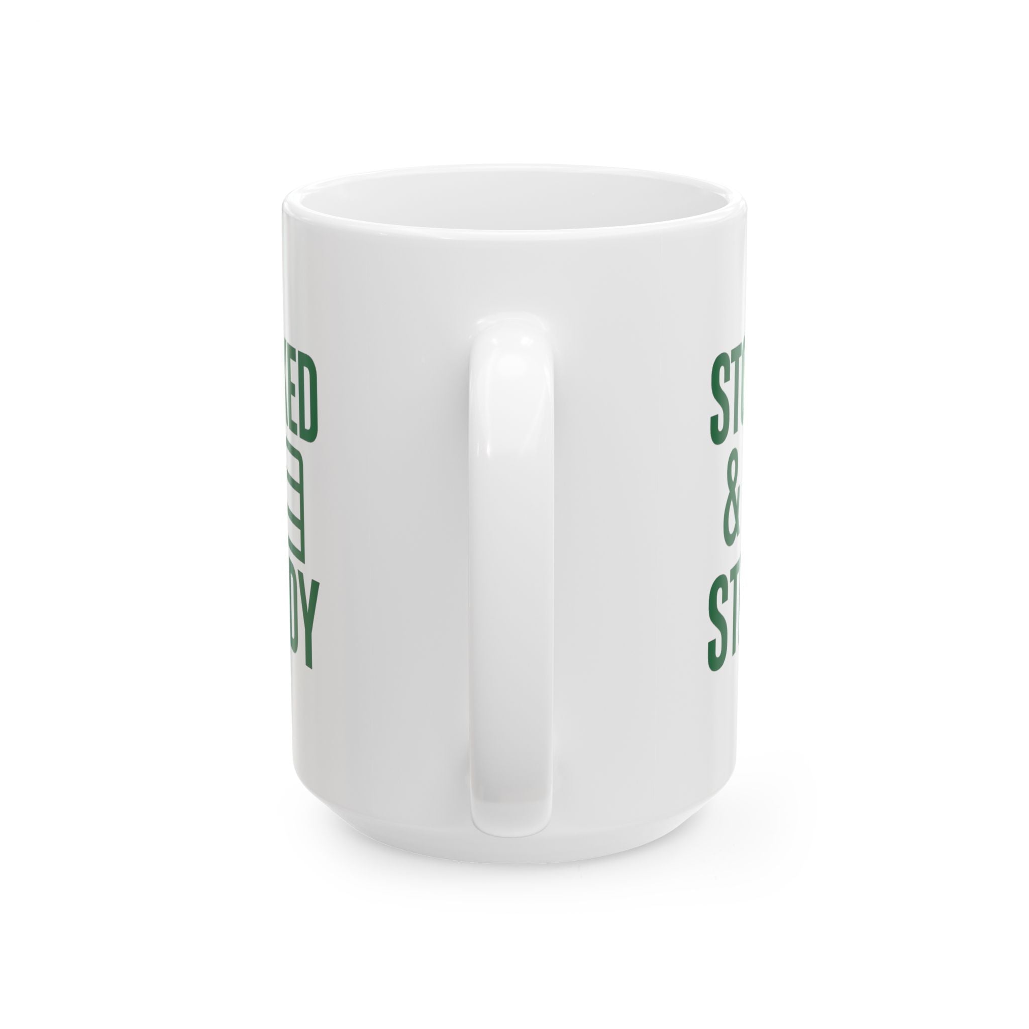 Grocery Store Worker Stocked And Steady Coffee Mug | Unique Gift | Ceramic Mug