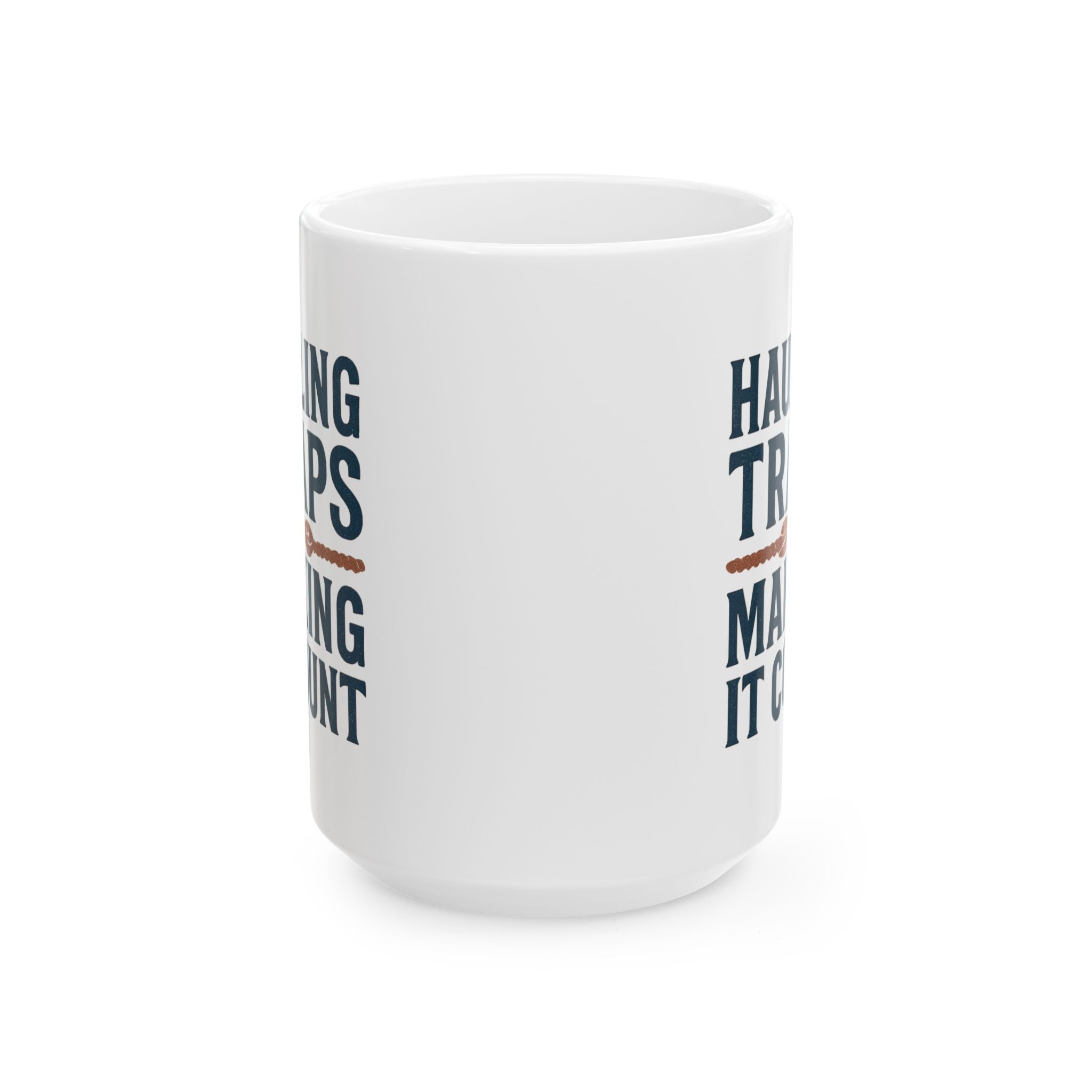 Lobsterman Hauling Traps And Making Coffee Count Coffee Mug | Coffee Lover Gift | Ceramic Mug