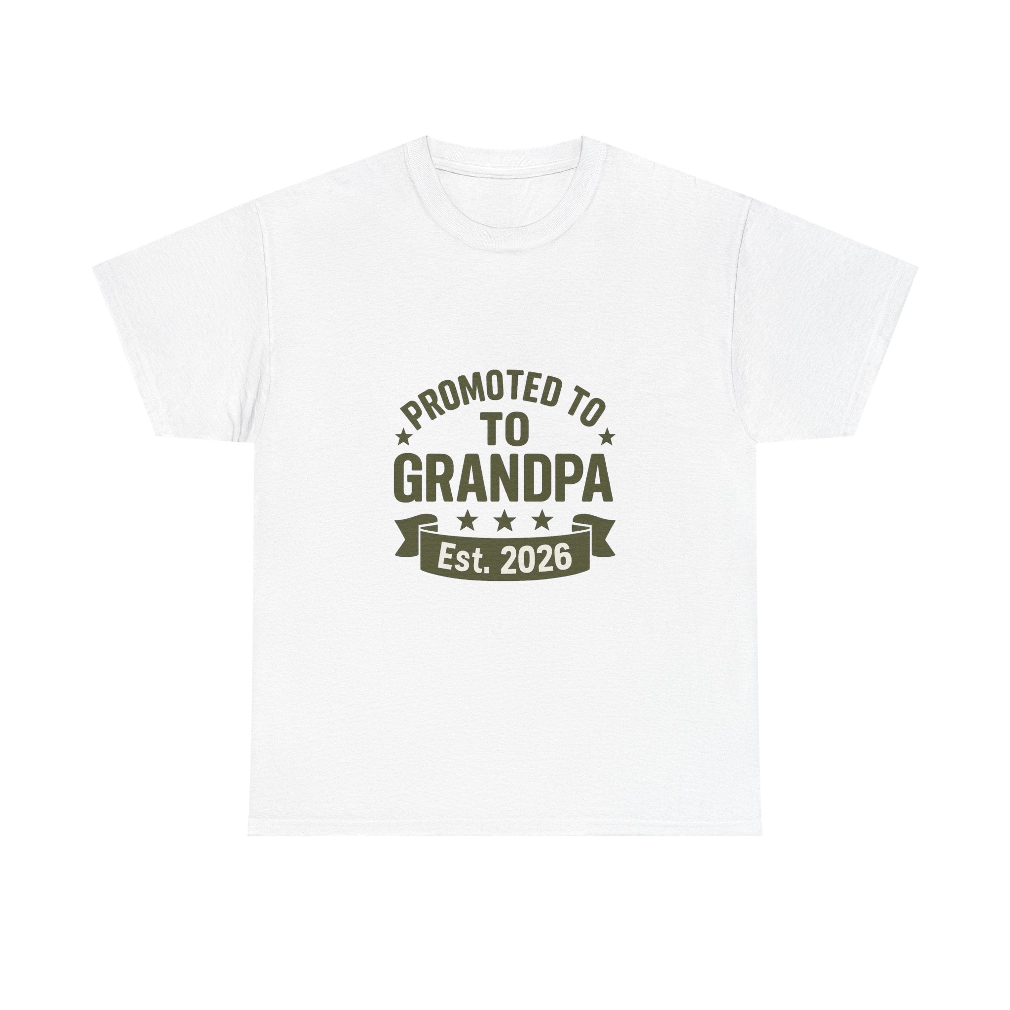 Promoted To Grandpa Est 2026 T-Shirt | Gift for Grandpa | Graphic Tee