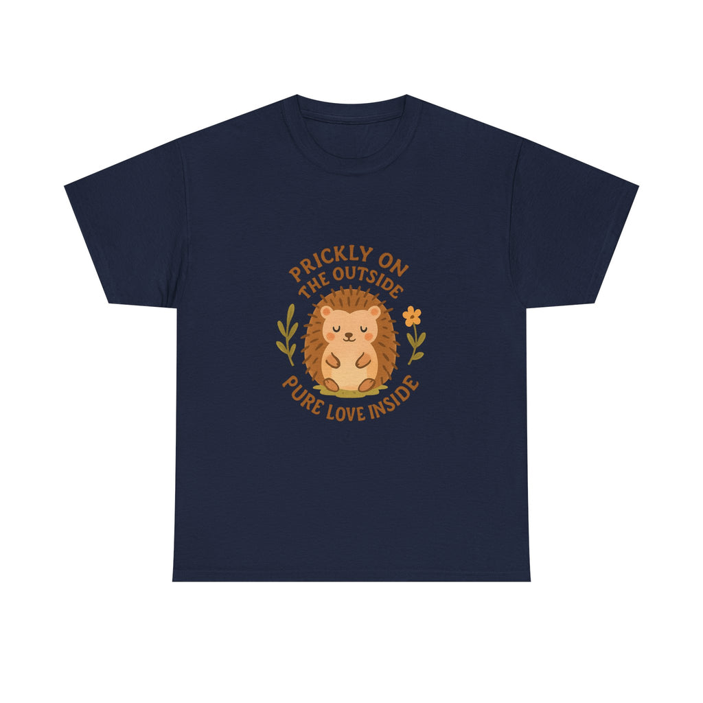 Hedgehog Dad Prickly On The Outside Pure Love Inside T-Shirt