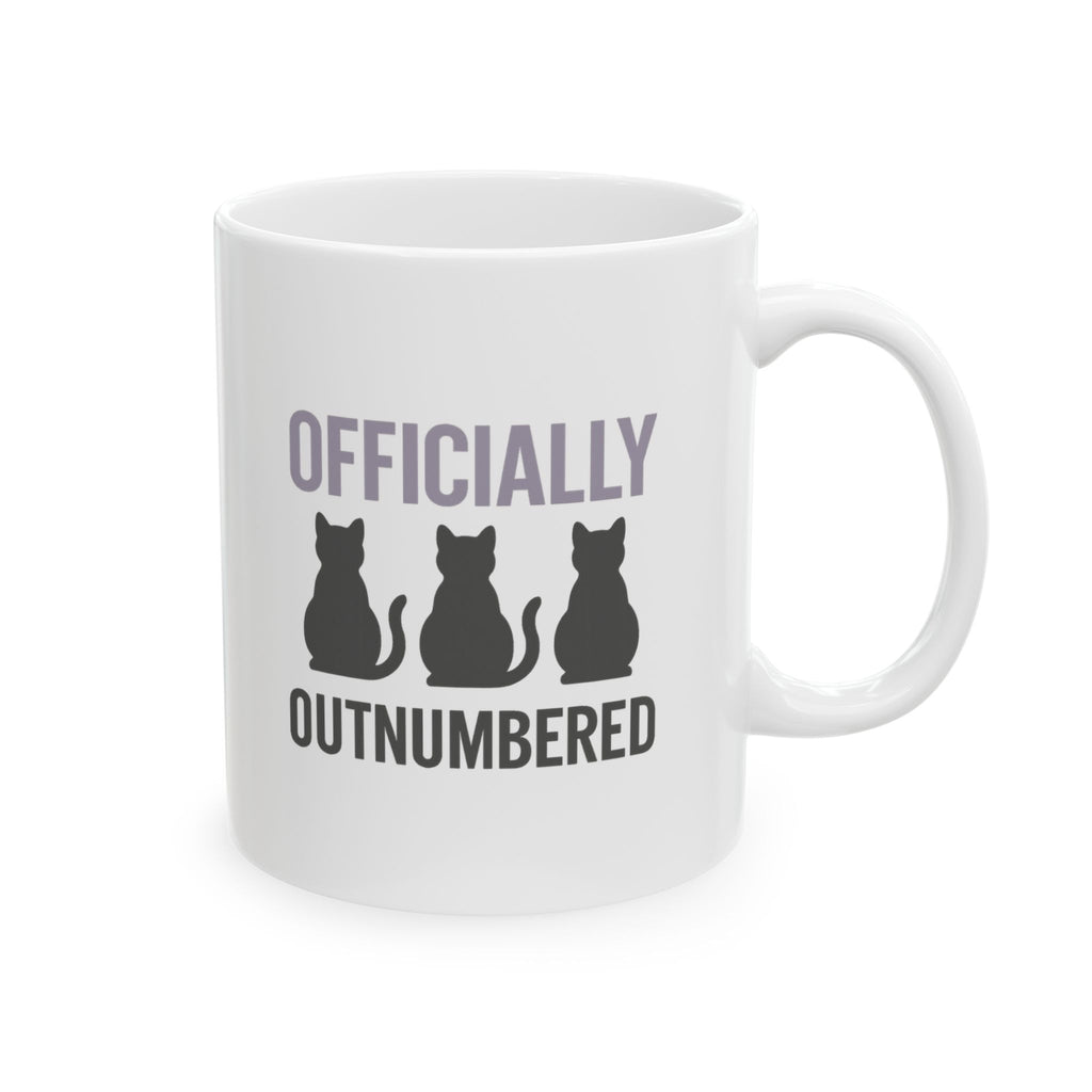 Cat Lady In Training Officially Outnumbered Coffee Mug | Cat Lover Gift | Ceramic Mug