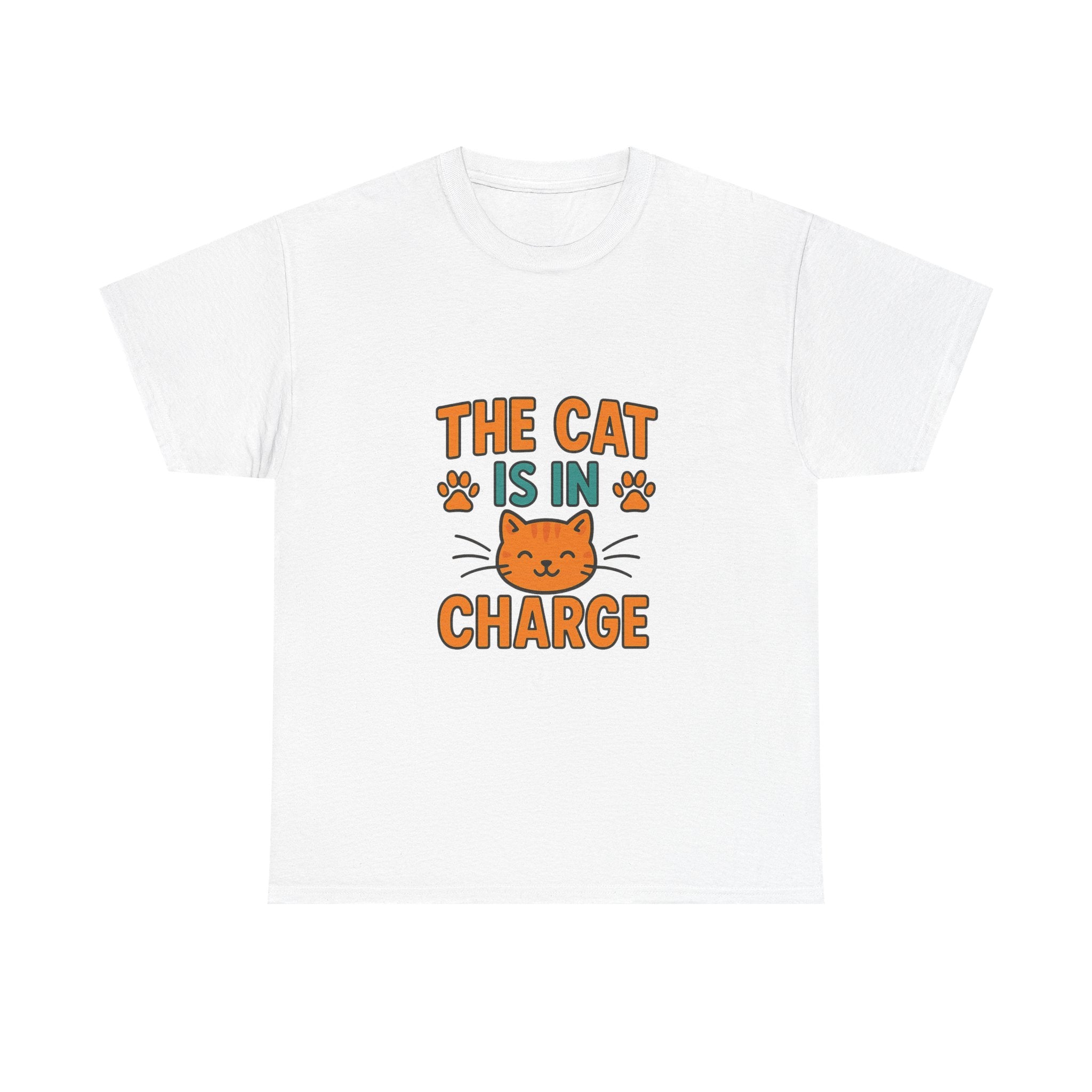 Boss Is The Cat T-Shirt | Funny Pet Humor | Graphic Tee
