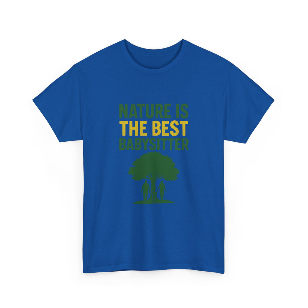 Hiking Mom Nature Is The Best Babysitter T-Shirt | Gift for Mom | Graphic Tee