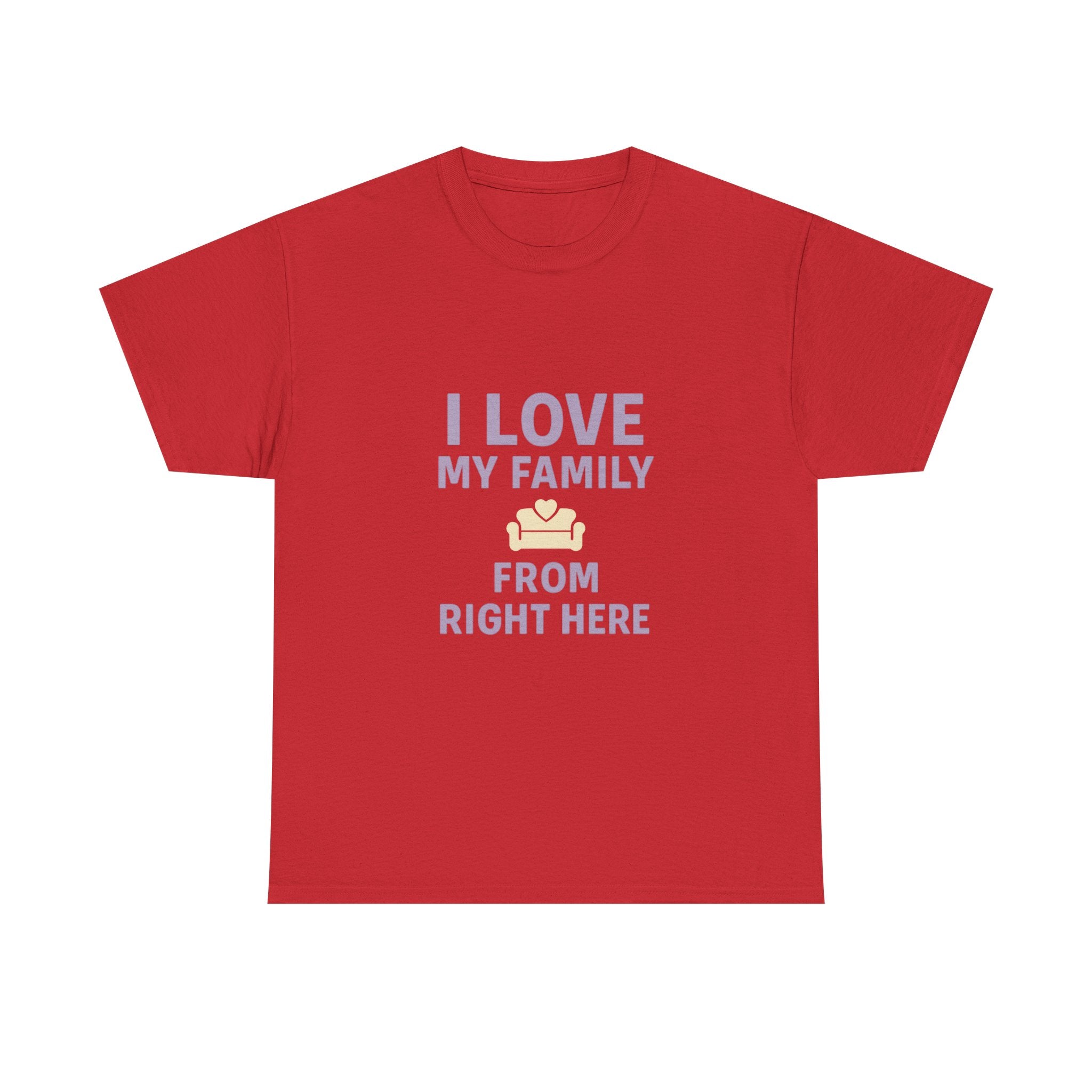 Introverted Mom I Love My Family From Right Here T-Shirt | Gift for Mom | Graphic Tee