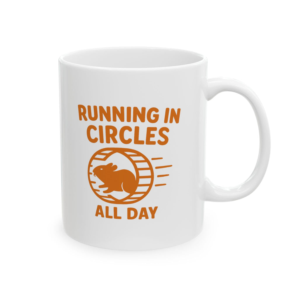Hamster Mom Running In Circles All Day Coffee Mug | Gift for Mom | Ceramic Mug