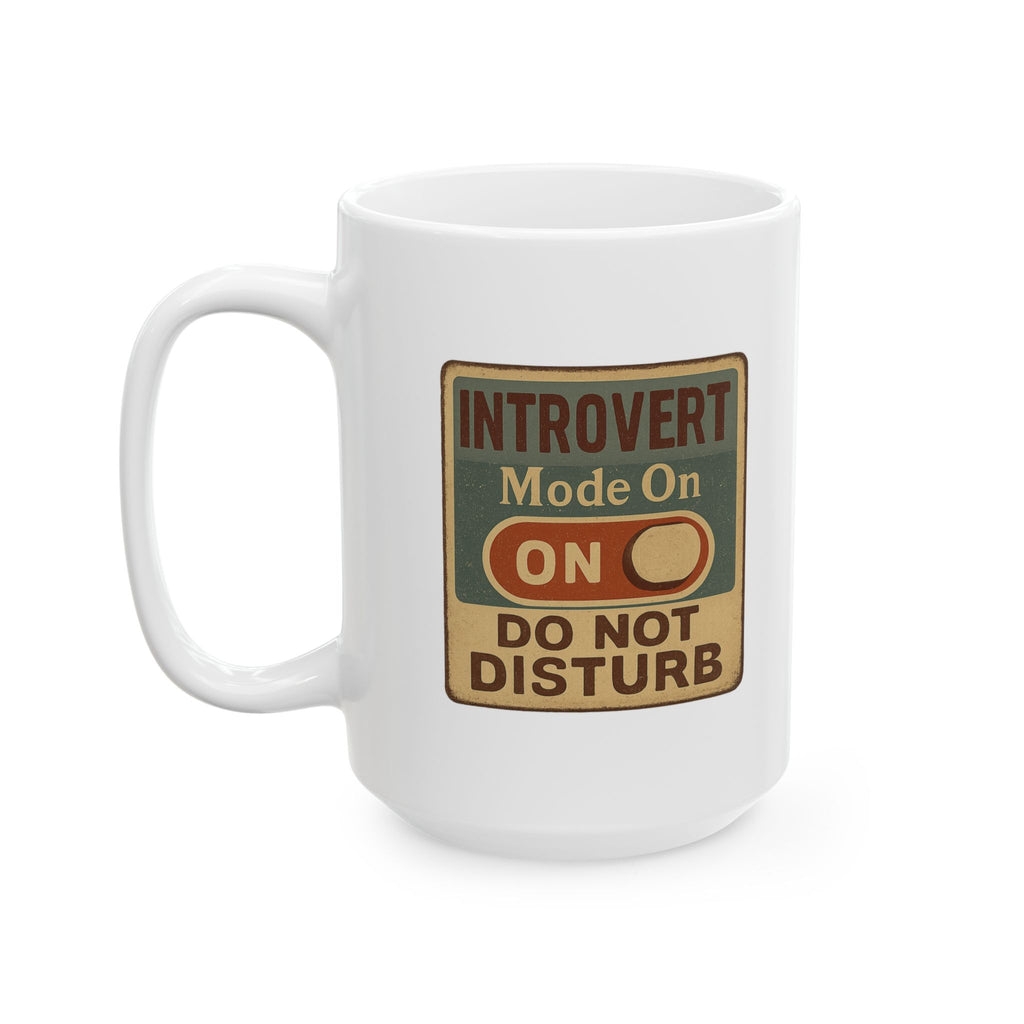 Introvert Recharging Please Wait Coffee Mug | Funny Introvert Humor | Ceramic Mug