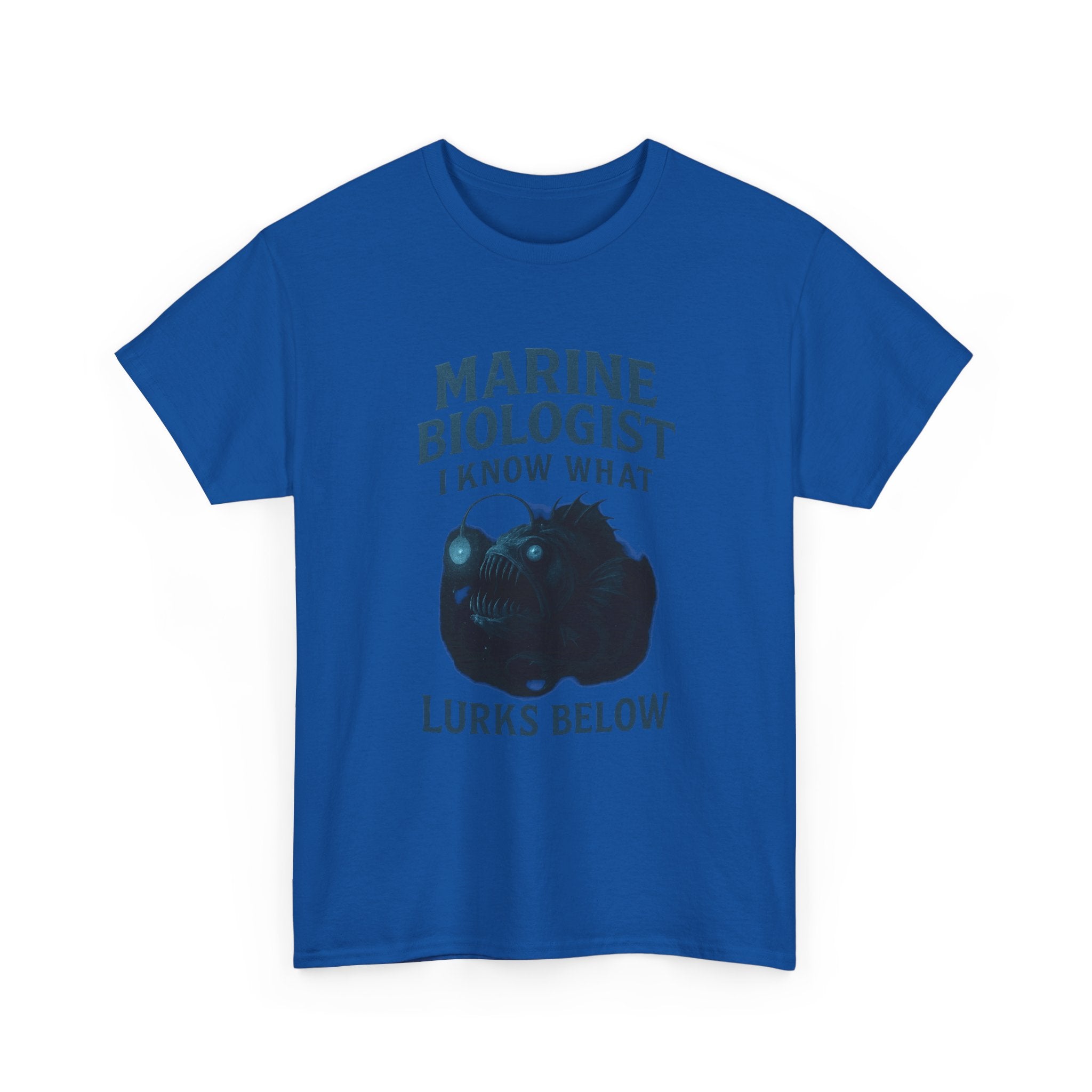 Marine Biologist I Know What Lurks Below T-Shirt | Unique Gift | Graphic Tee