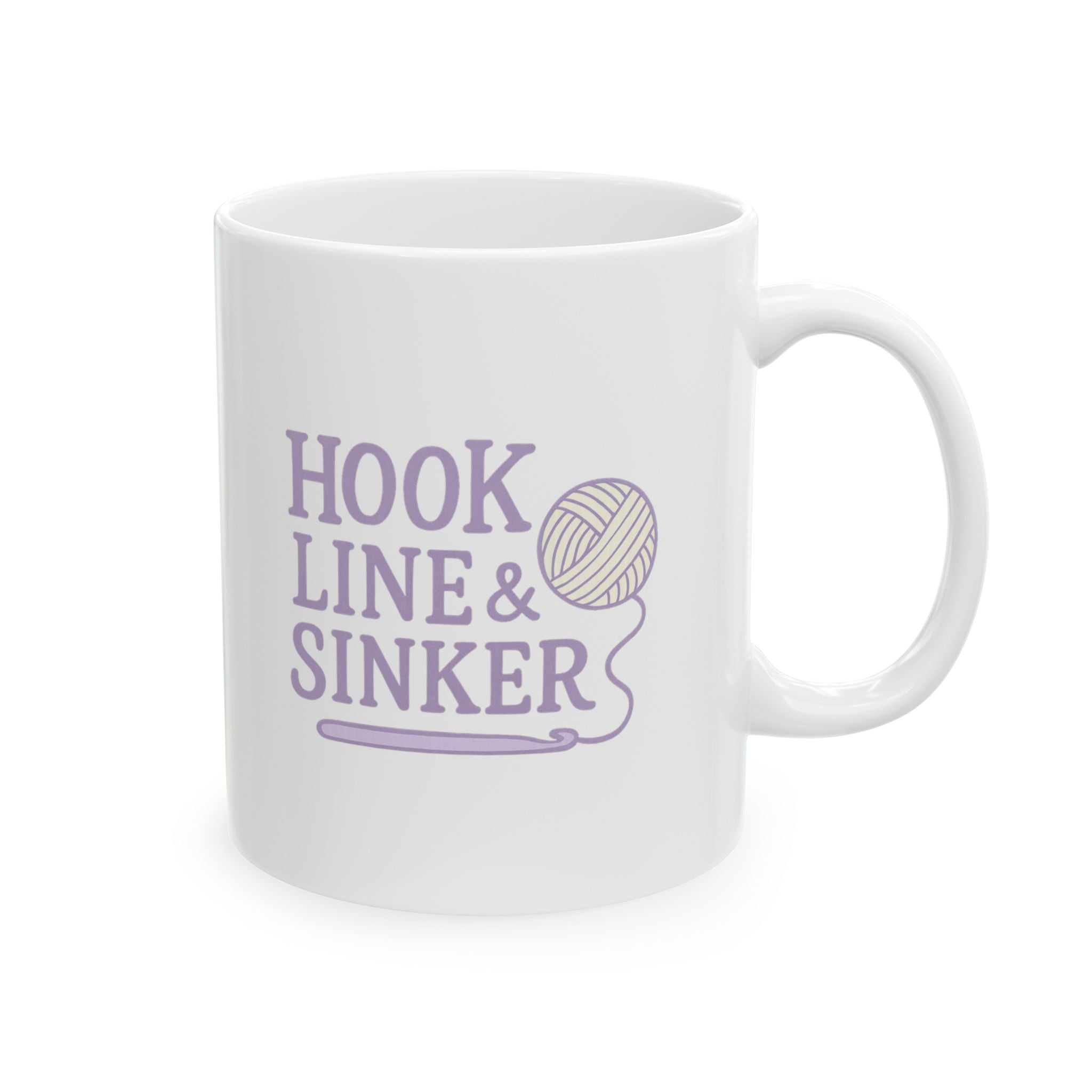 Crochet Master Hook Line And Sinker Coffee Mug | Unique Gift | Ceramic Mug