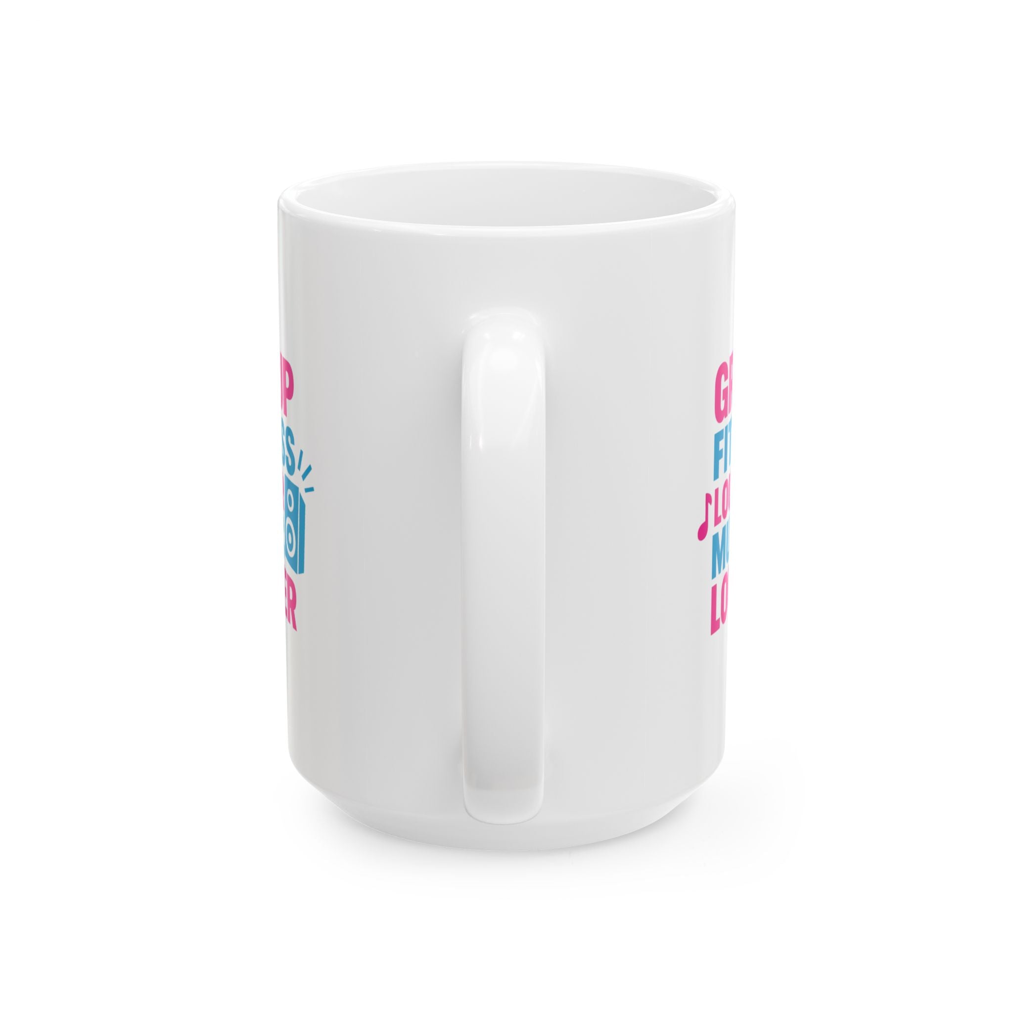 Group Fitness Instructor Louder Music Louder Coffee Coffee Mug | Coffee Lover Gift | Ceramic Mug
