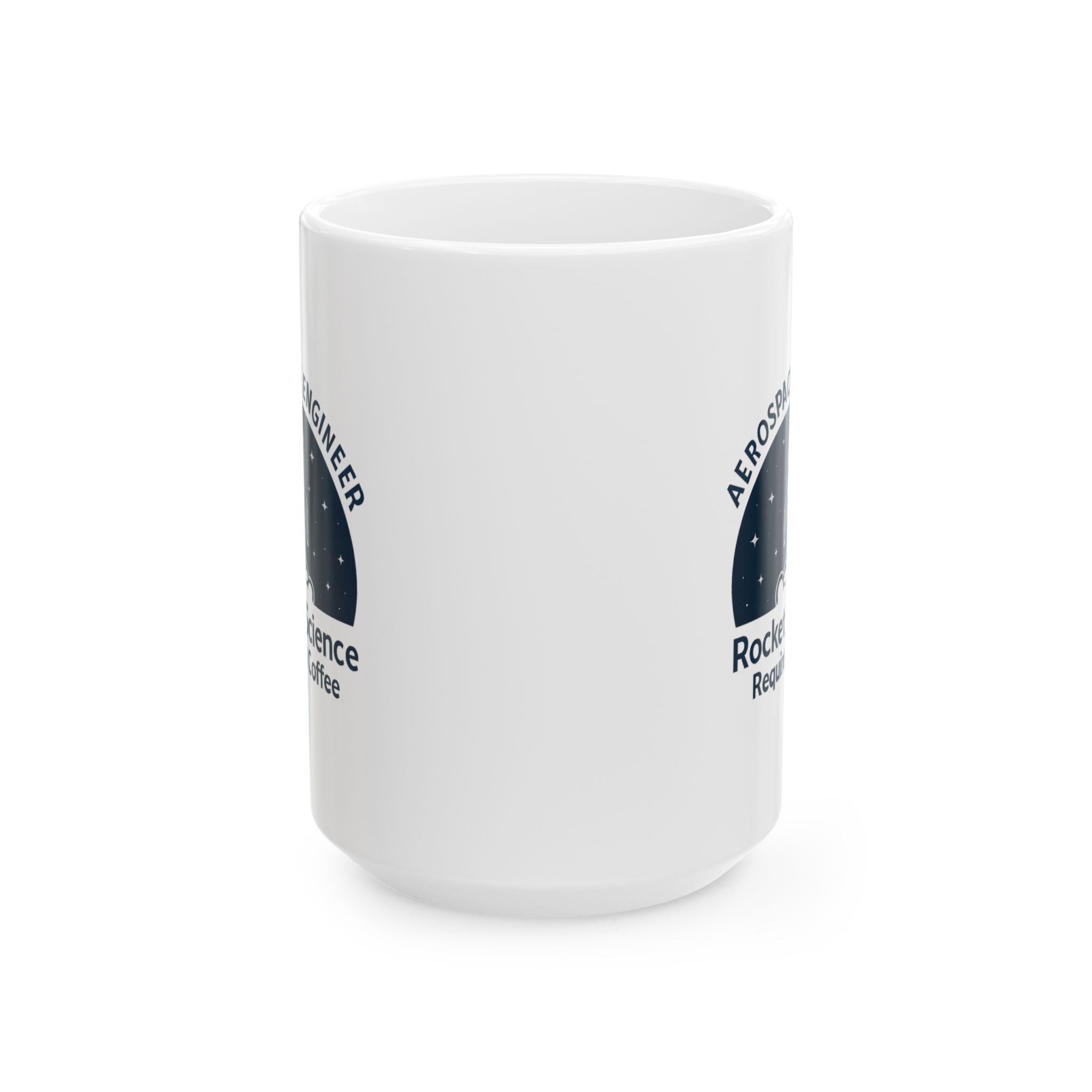 Aerospace Engineer Rocket Scientist Powered By Coffee Ceramic Mug