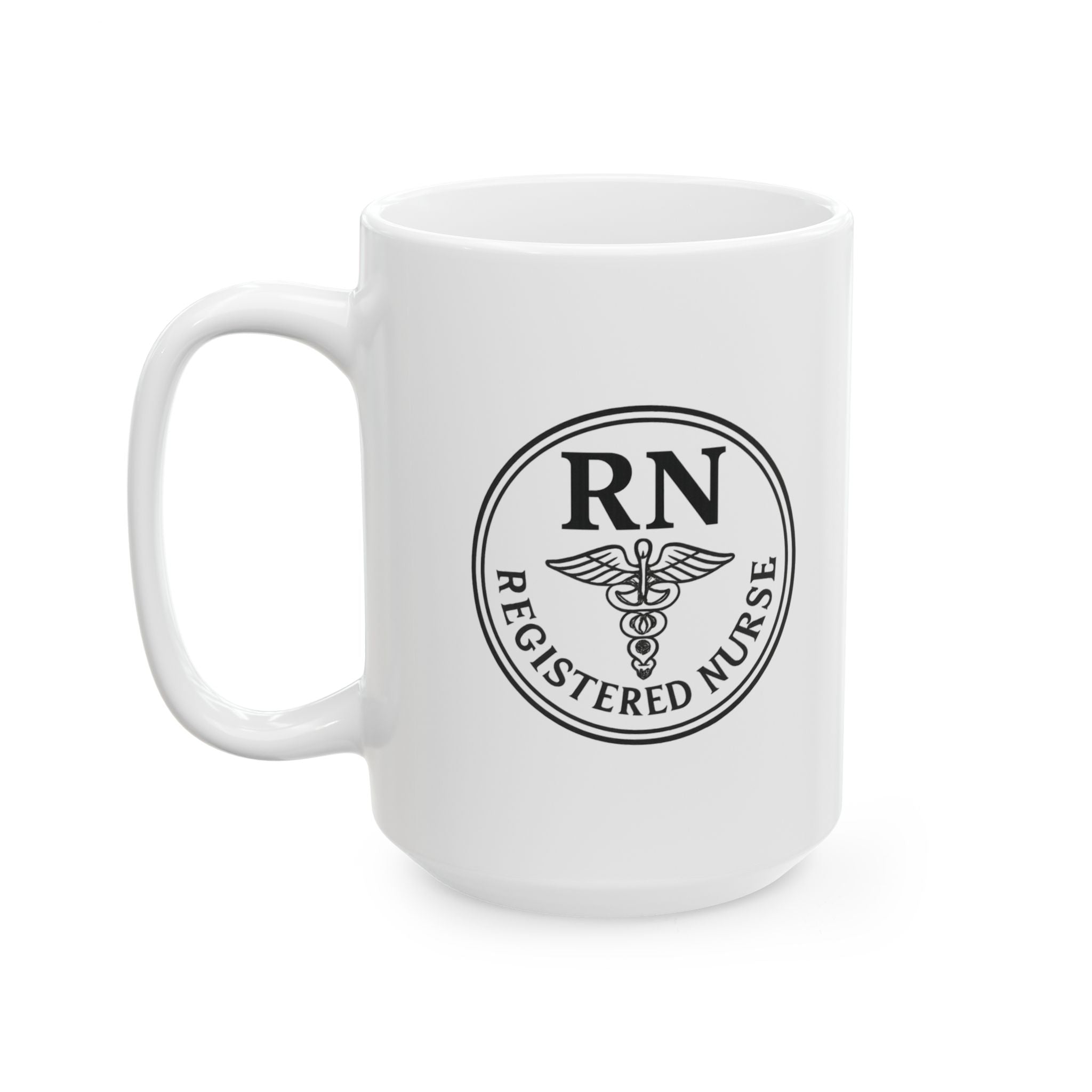 RN Registered Nurse Badge Coffee Mug | Nurse Gift | Ceramic Mug